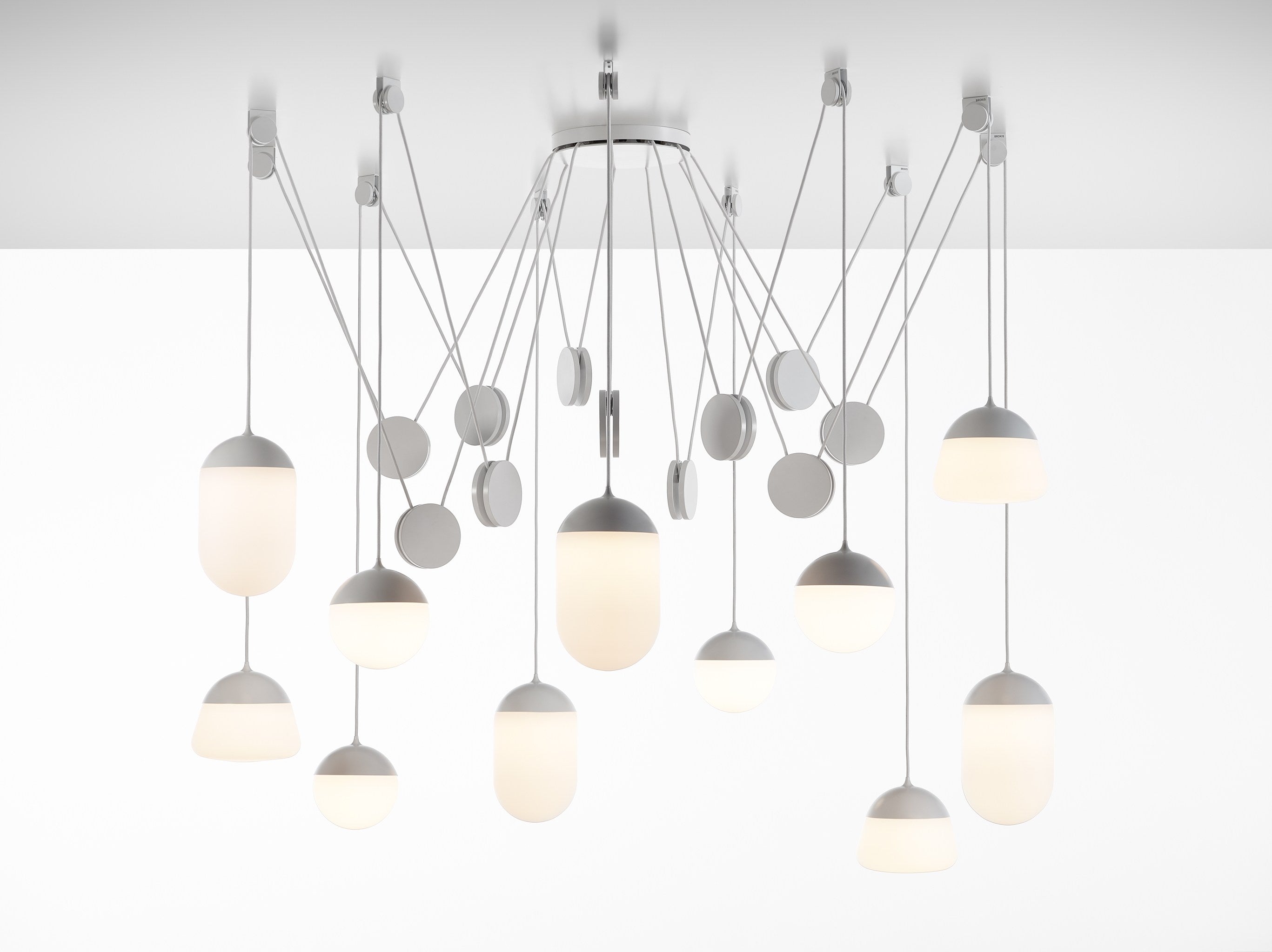 PLANETS pendant lamp matte glass