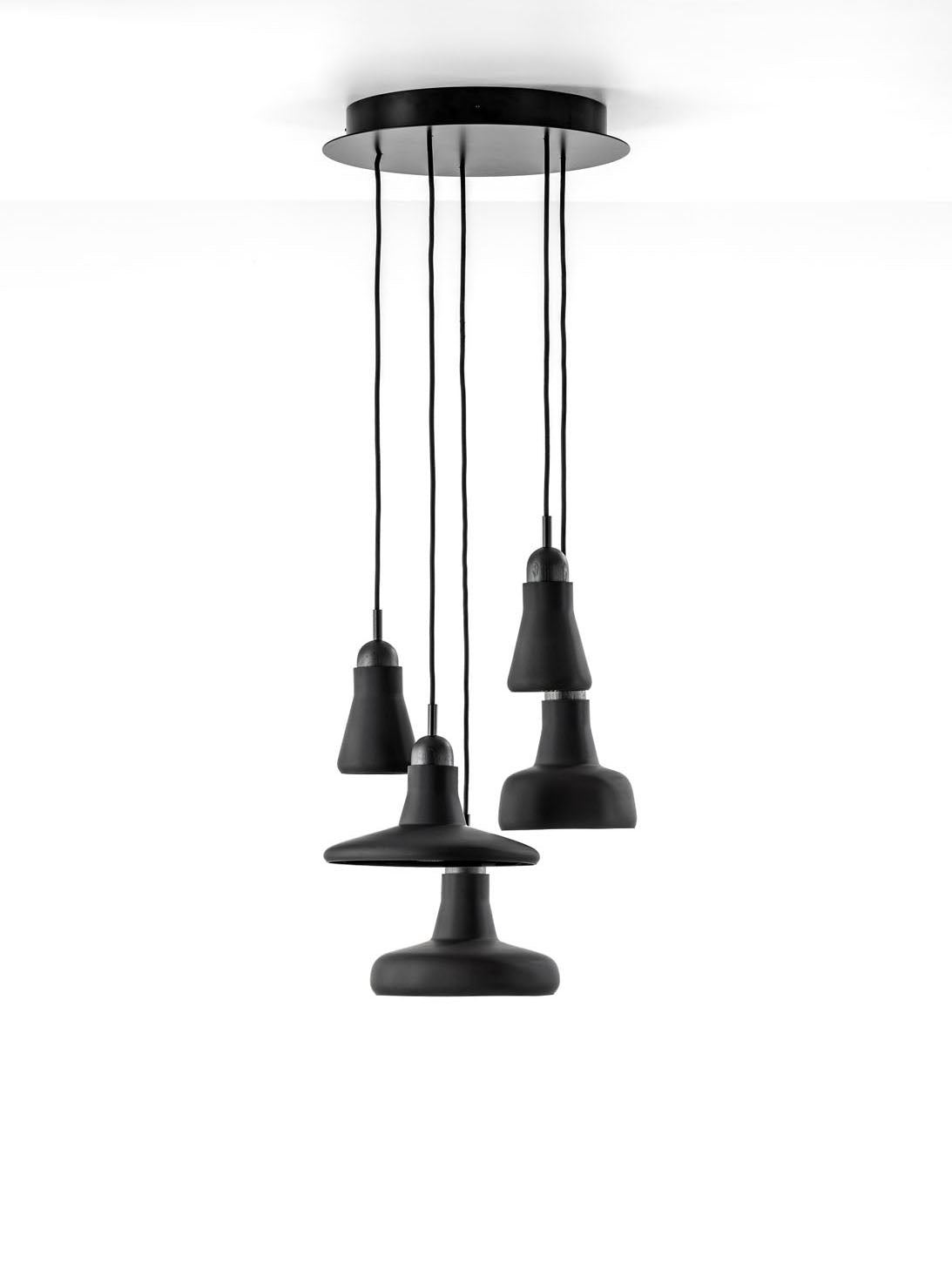 Schatten Hanging Lampe - Ringmattglas einstellen
