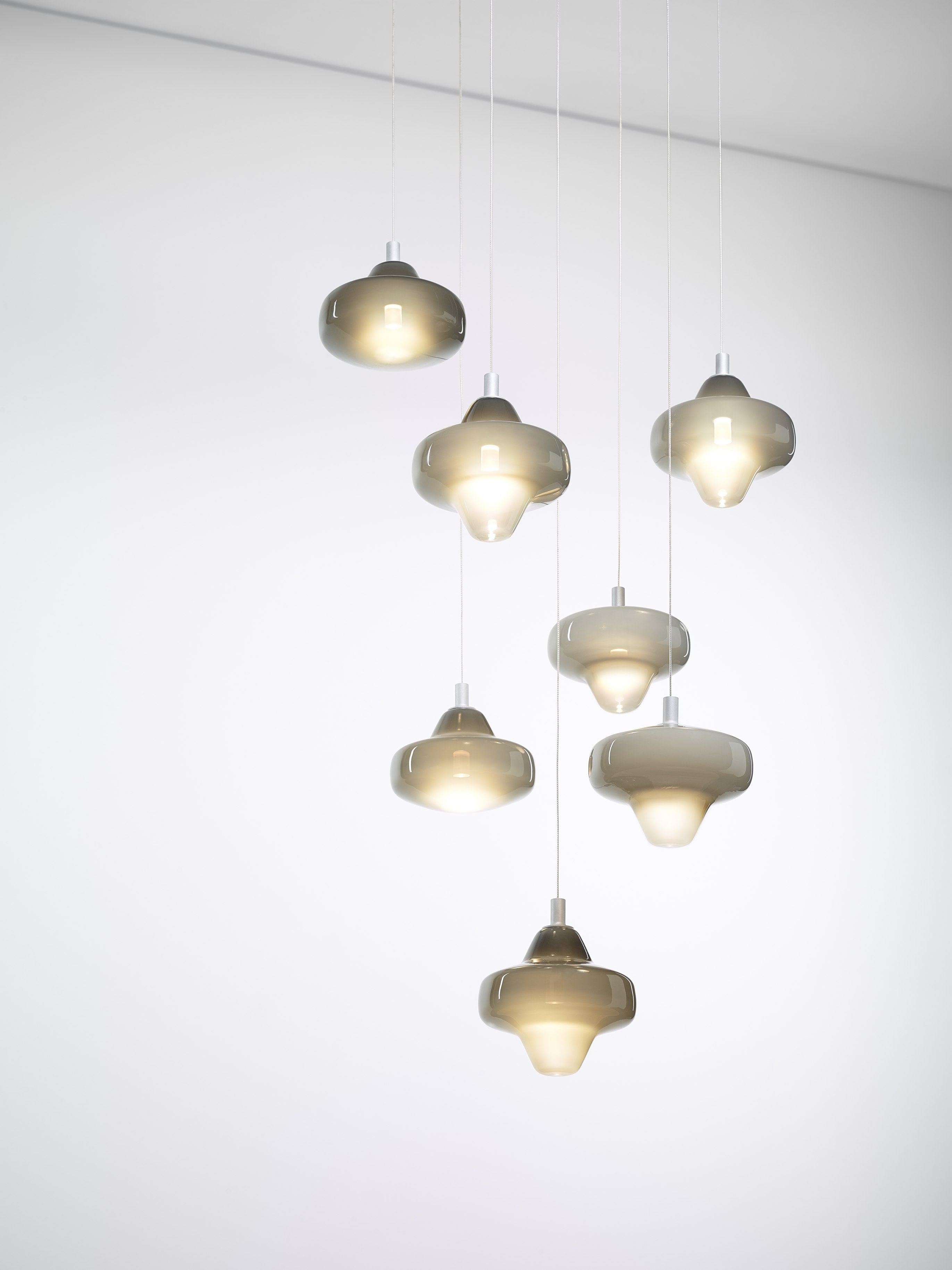 Sternenhängerlampe aufblasbares Glas