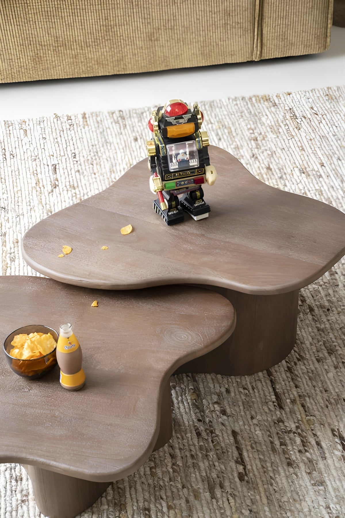 Set von Couchtischen FALL aus Mangoholz
