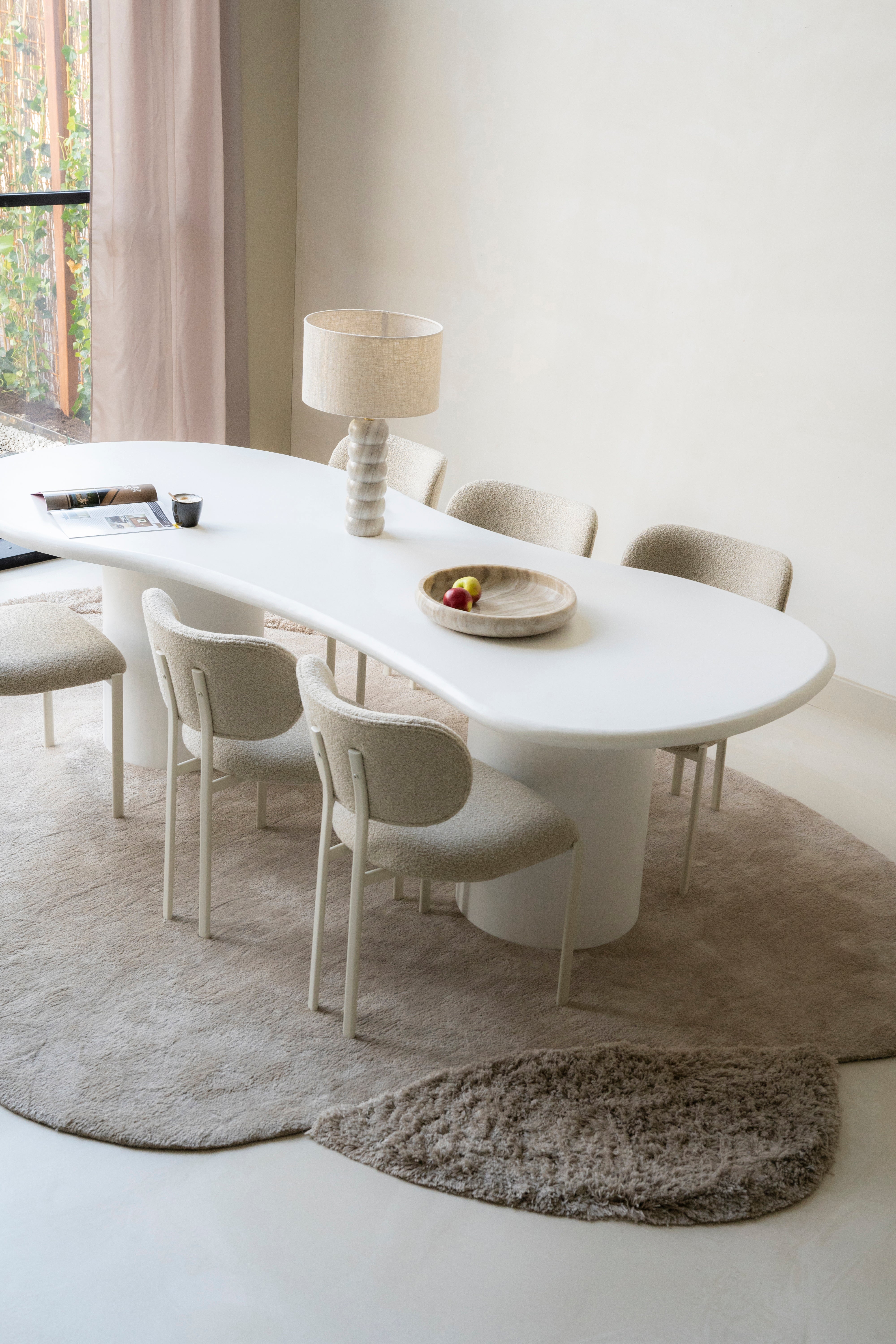 Oval rug PRAIA beige