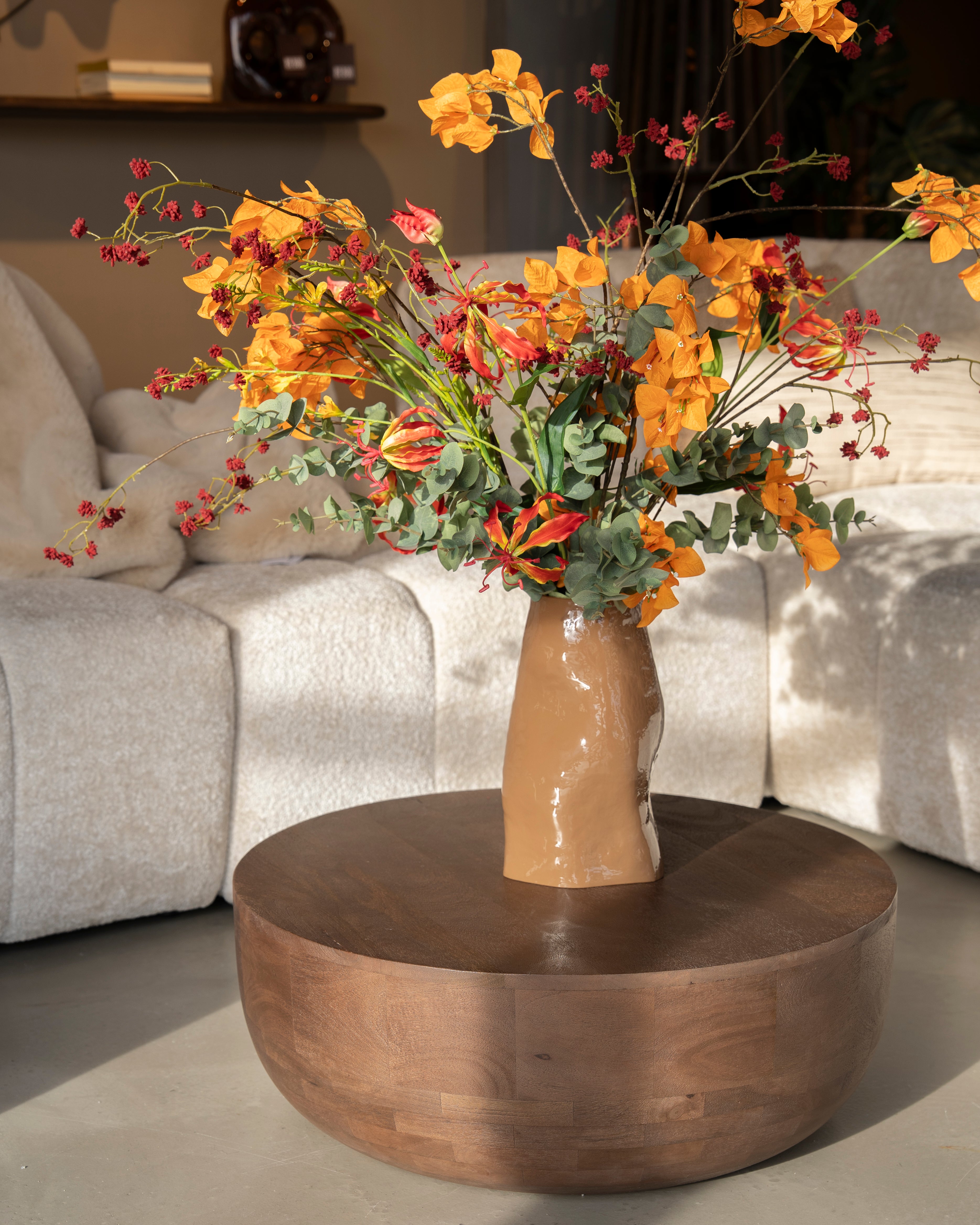 Glasvase BOYNA braun