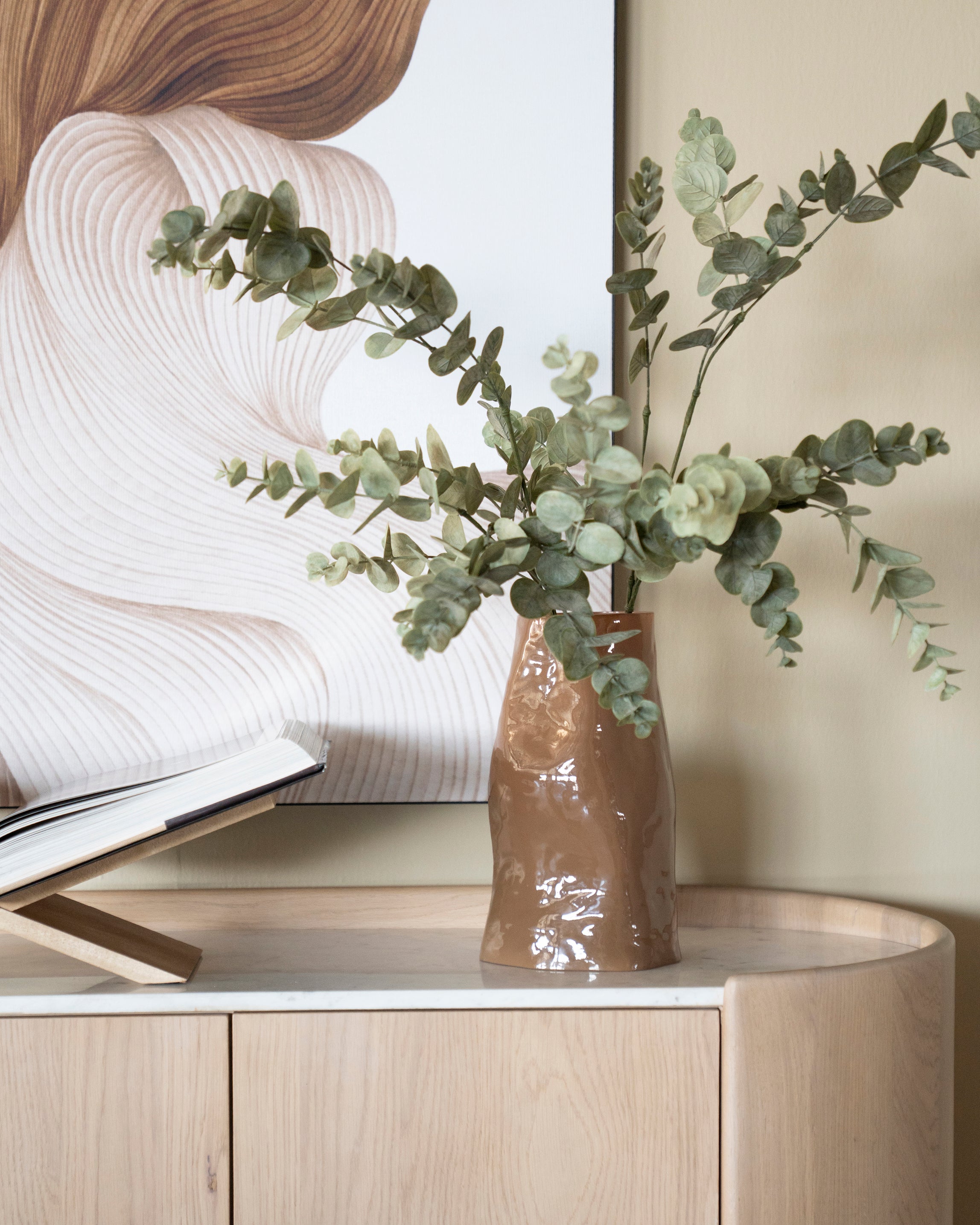 Glasvase BOYNA braun