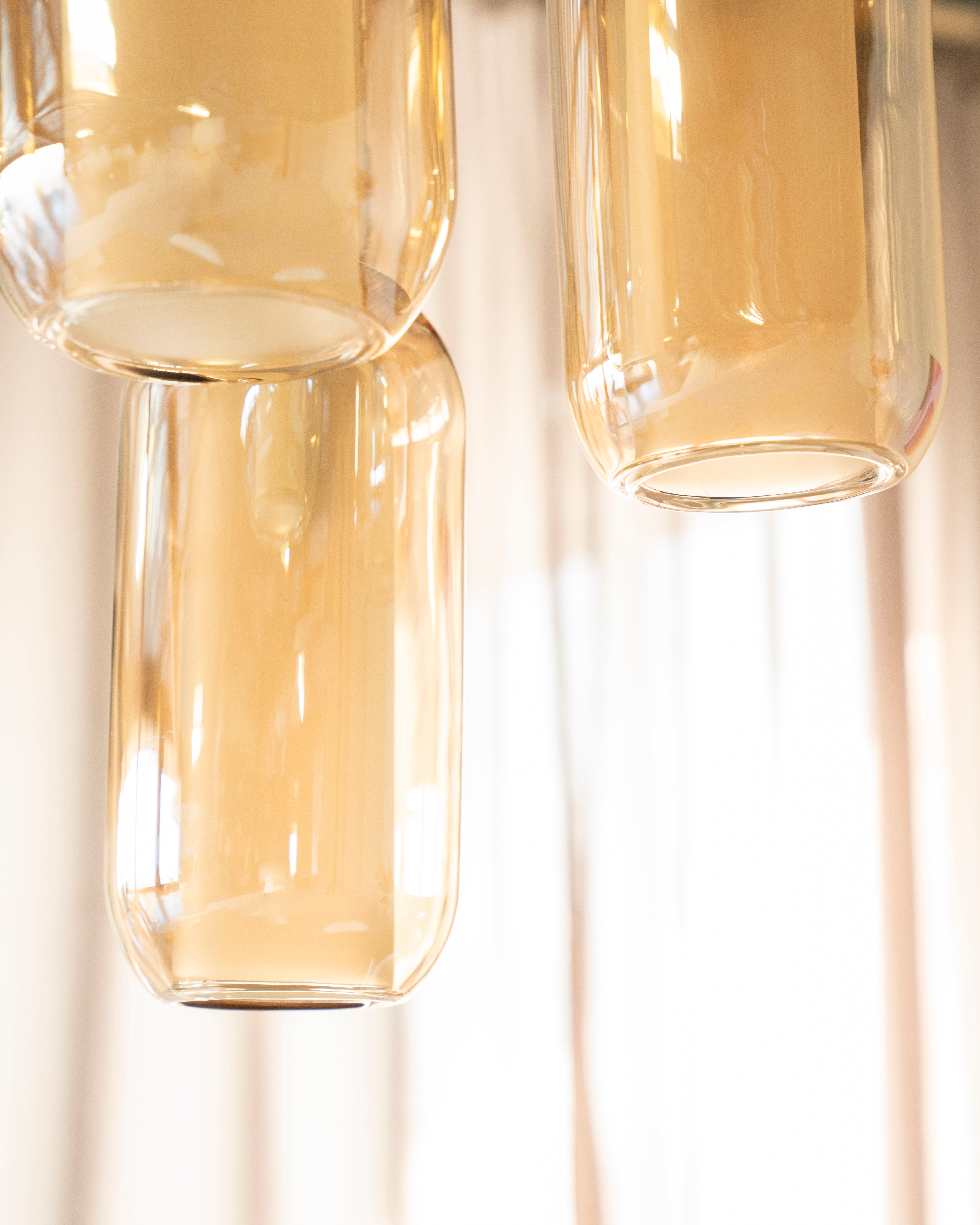 Glaskronleuchter SHONA gold