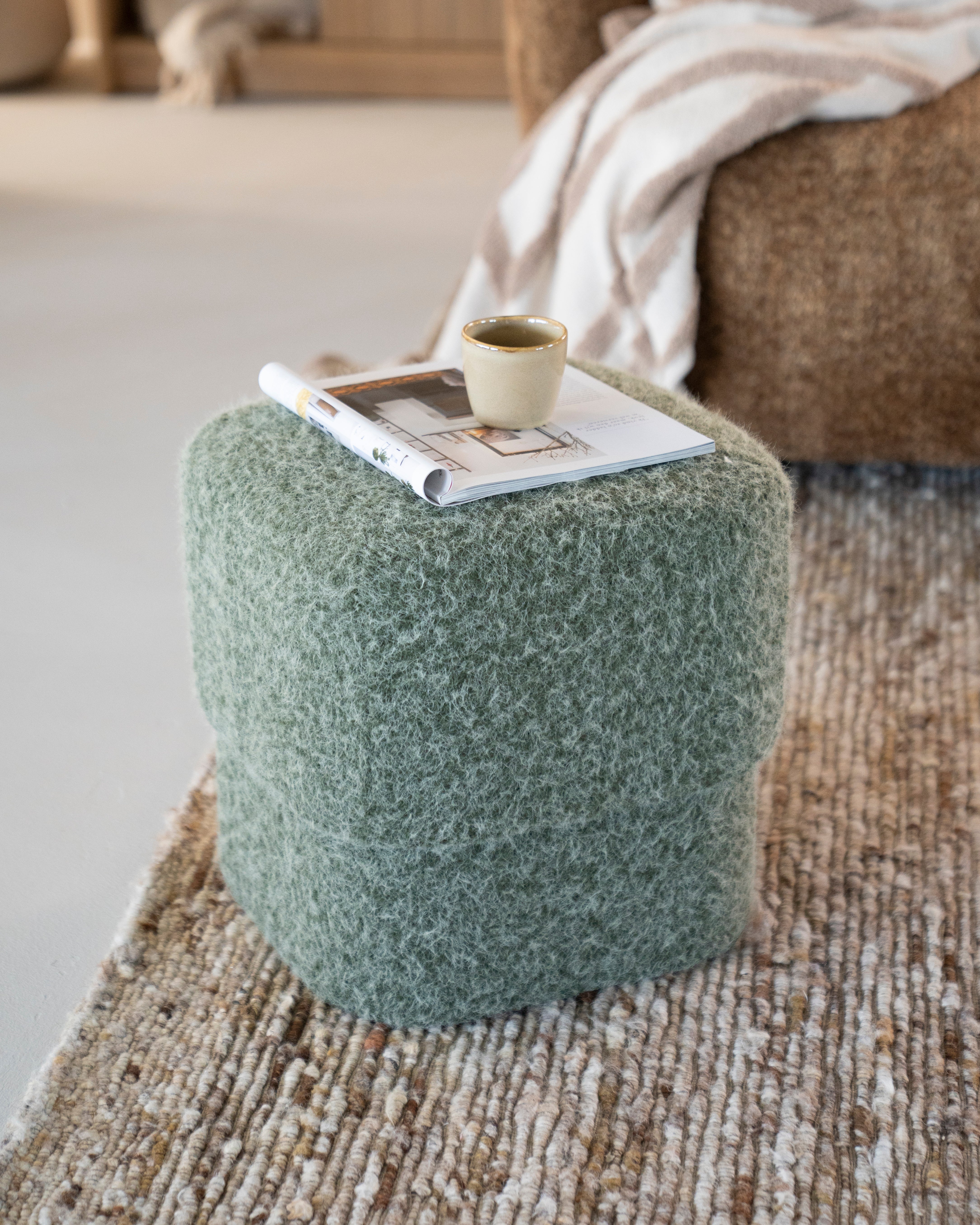 KELSO Green Pouf