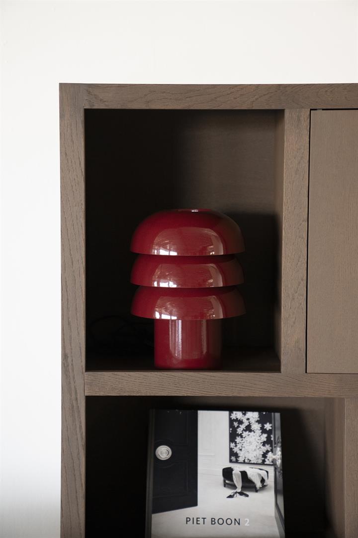 CURO burgundy table lamp