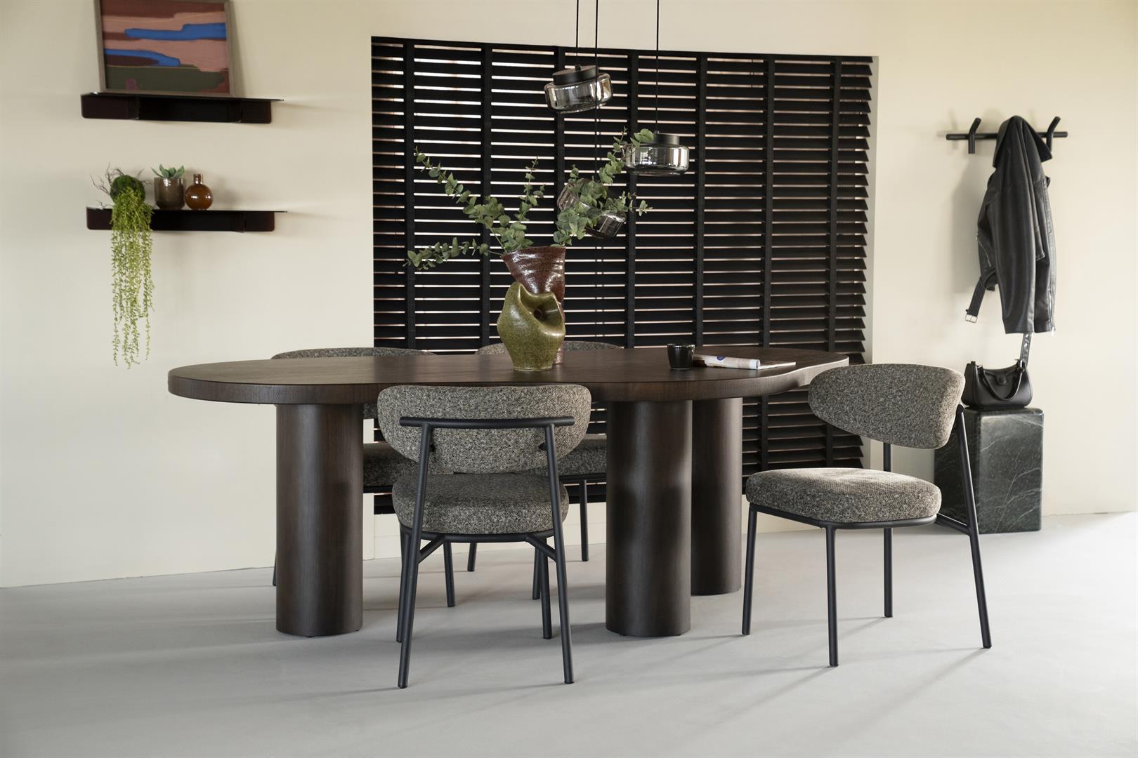 Stuhl JARI grün meliert