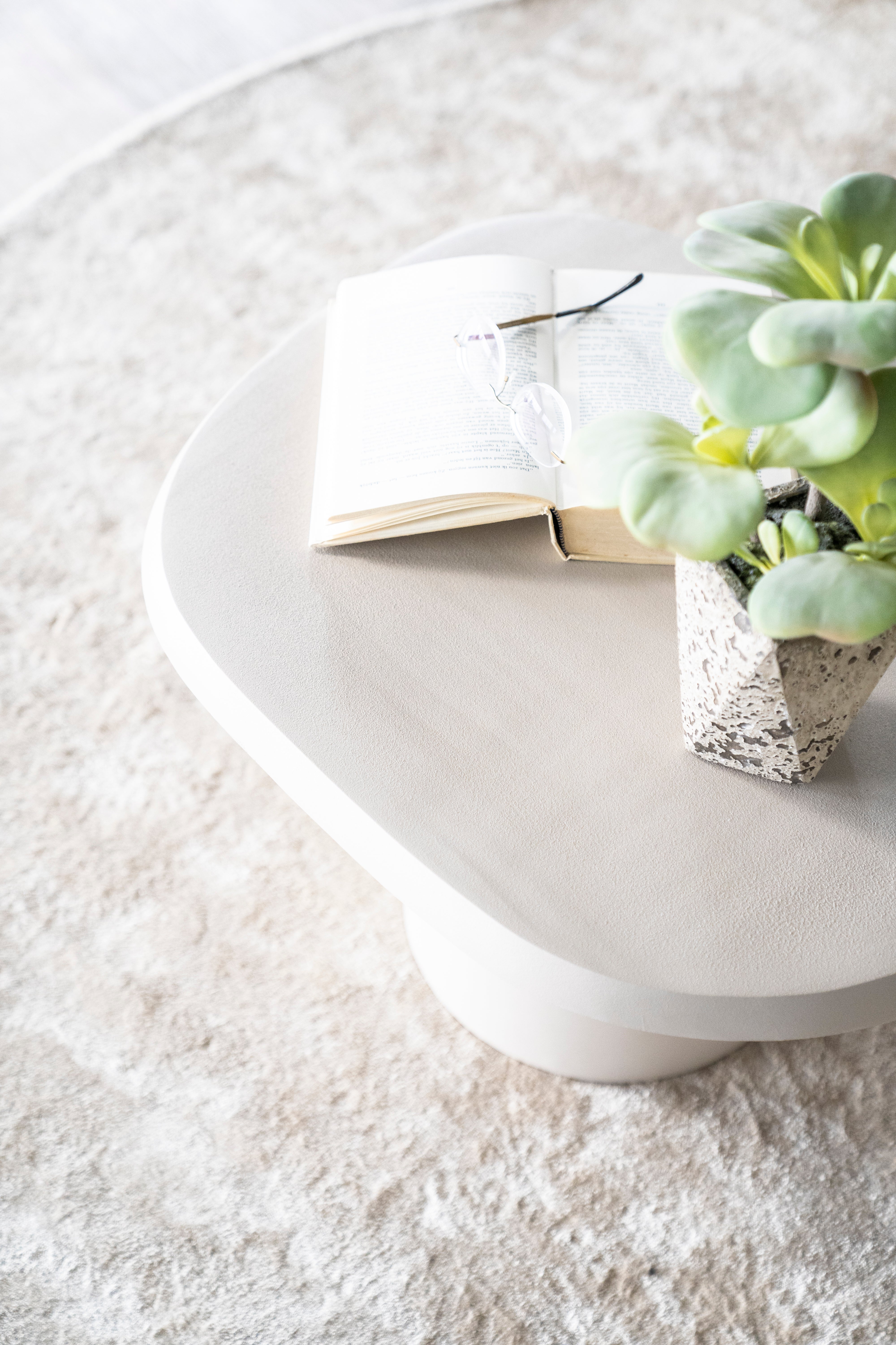 STEN cream side table