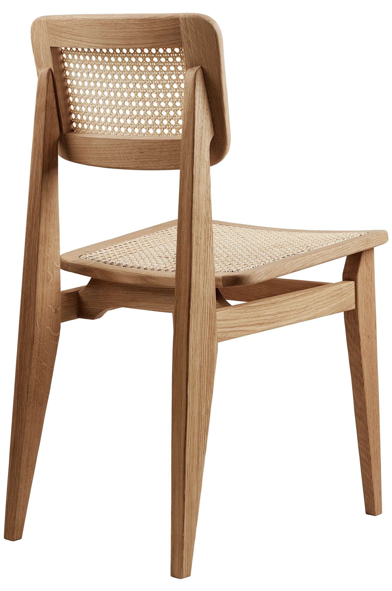 C-CHAIR Stuhl, Eichenholz mit Geflecht