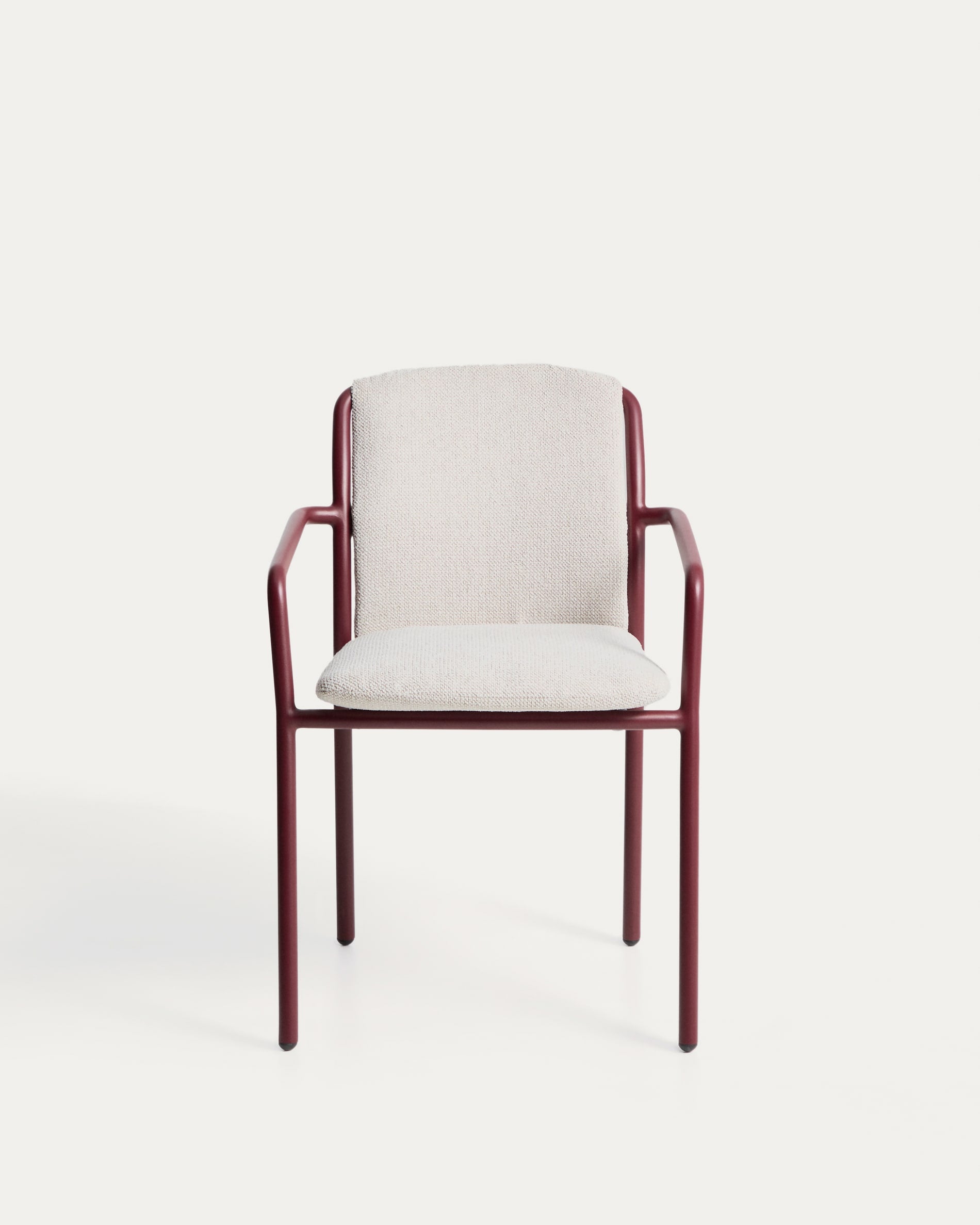 LINOSA Garden Chair Beige with Burgundy Base