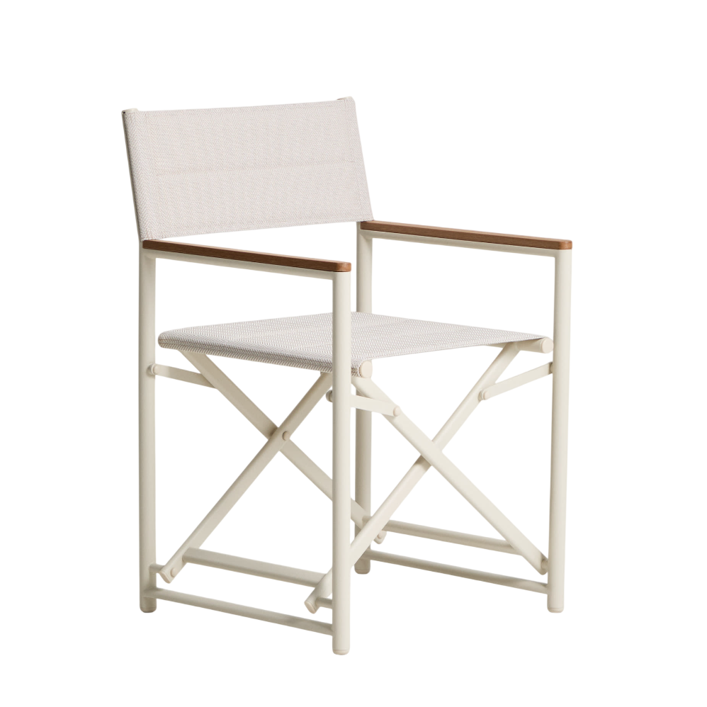 TISNO Ecru Folding Garden Chair