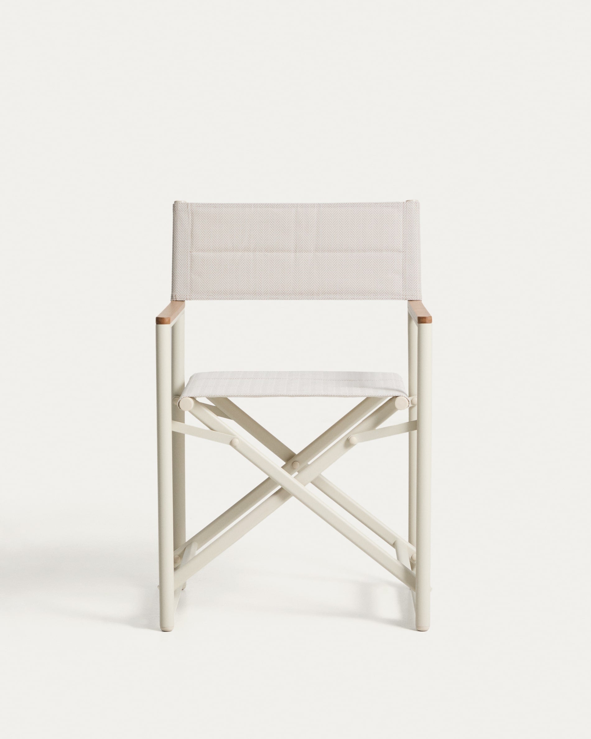 TISNO Ecru Folding Garden Chair