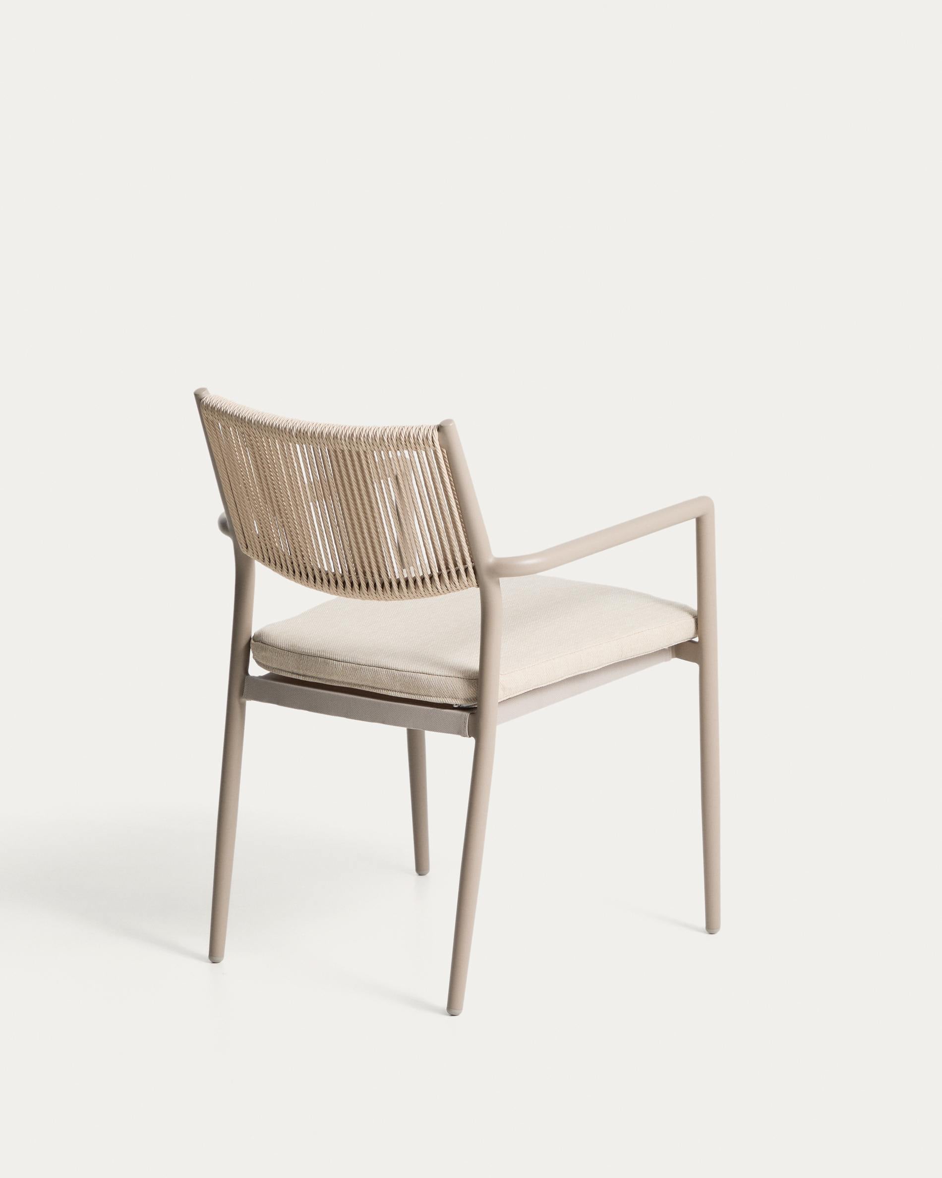 Gartenstuhl ARGASI grau-beige