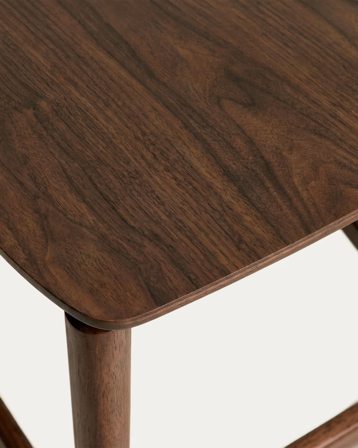 Hocker EVERA, dunkles Eichenfurnier