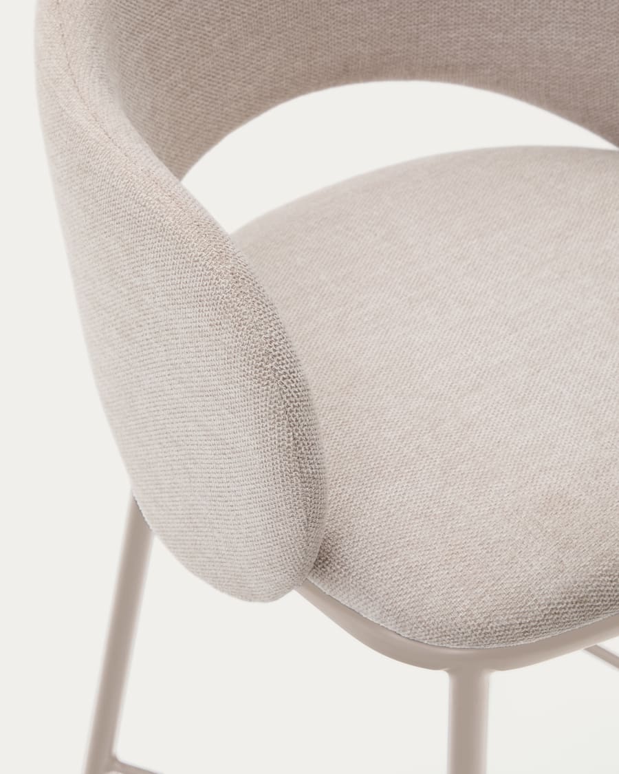 MAINA Bar Stool Beige Chenille