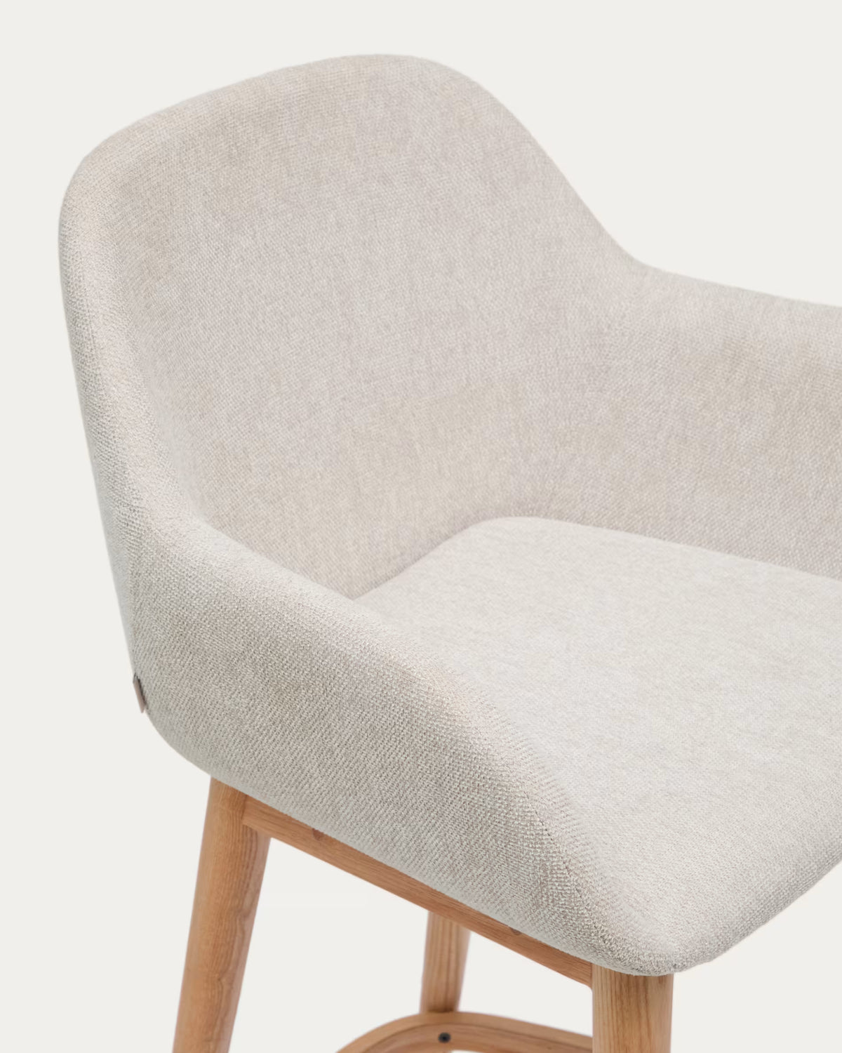 Beige Reitstuhl mit Aschenbasis