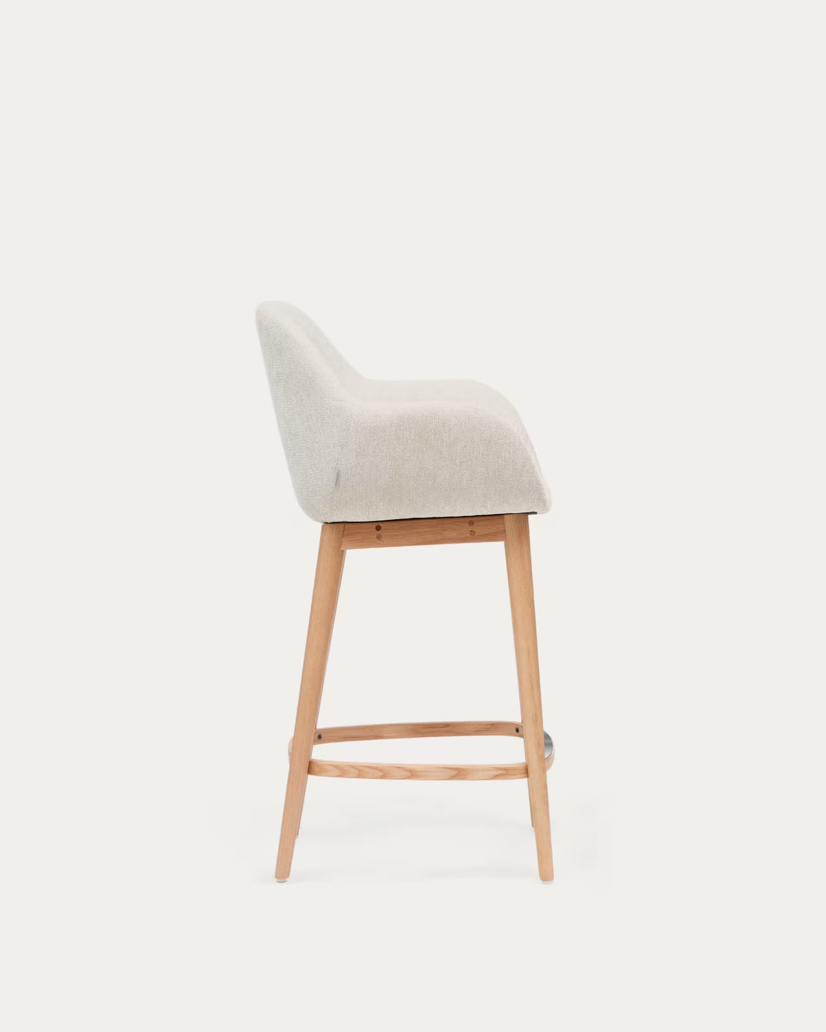 Beige Reitstuhl mit Aschenbasis