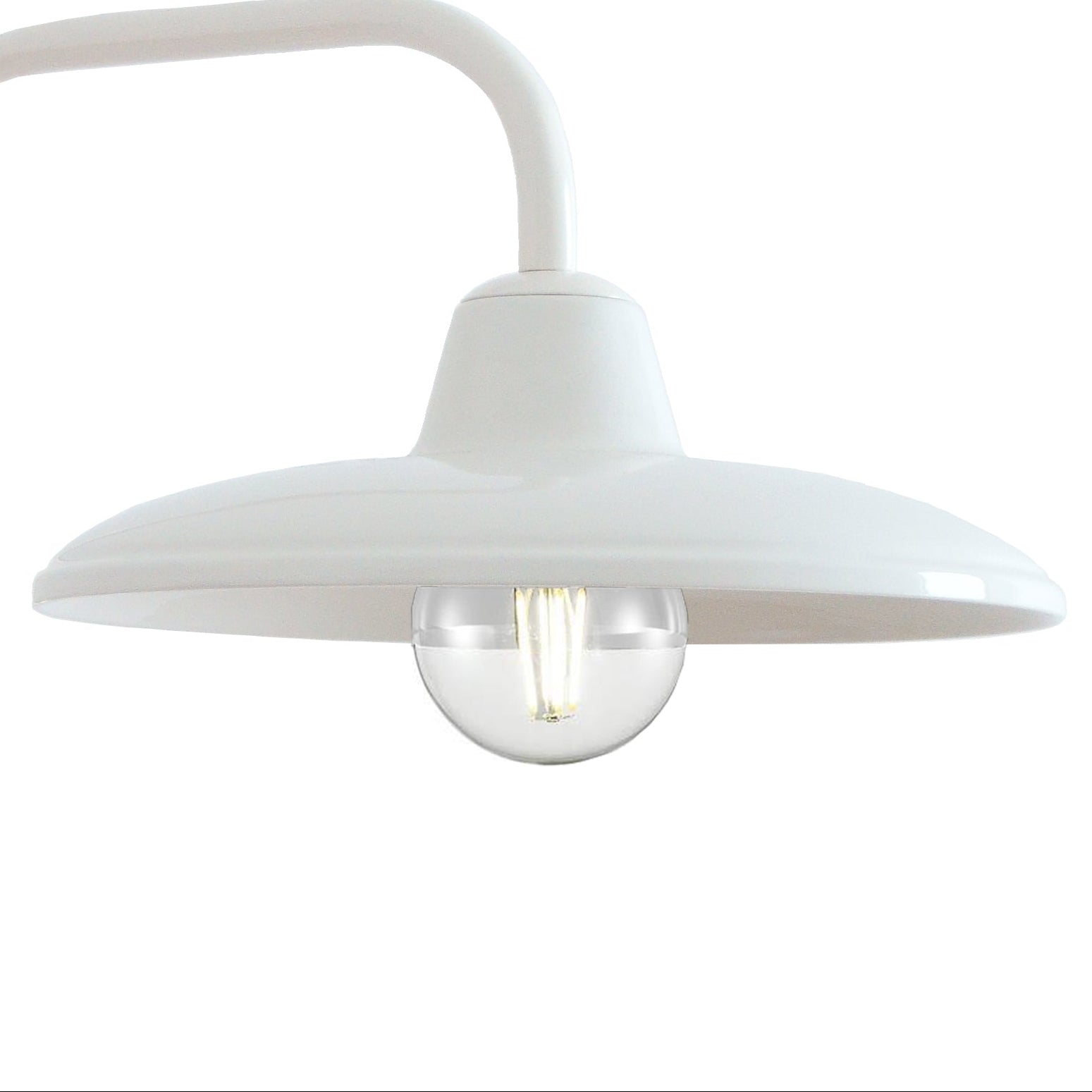 Keramik-Wandleuchte B&amp;W weiß 