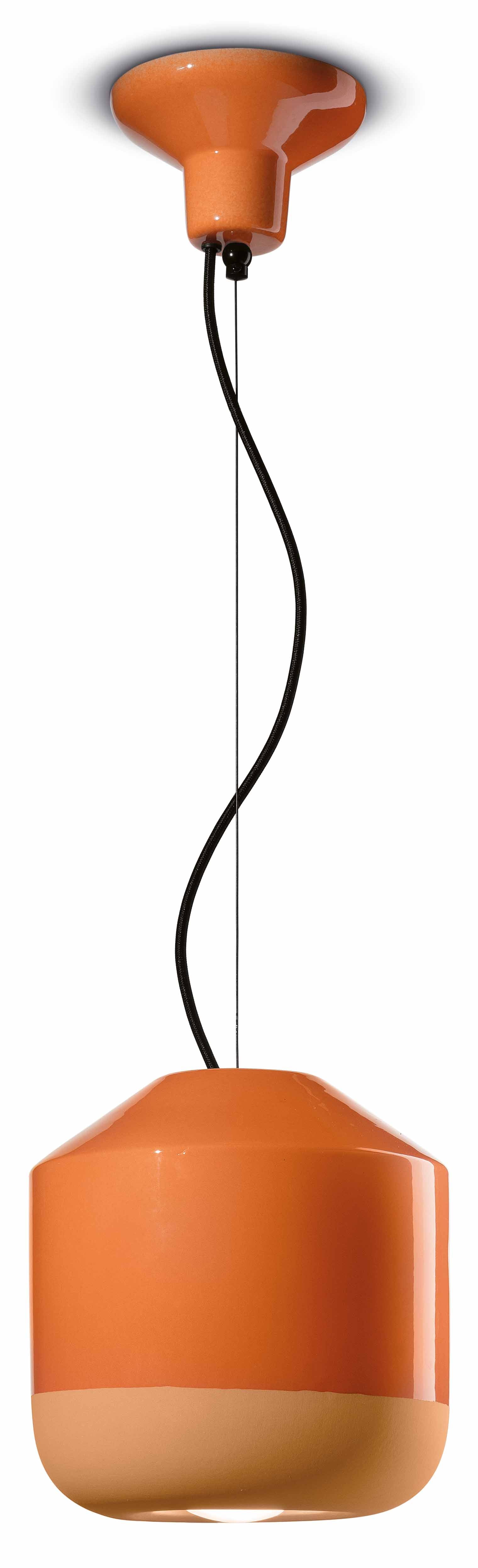 BELLOTA ceramic pendant lamp orange