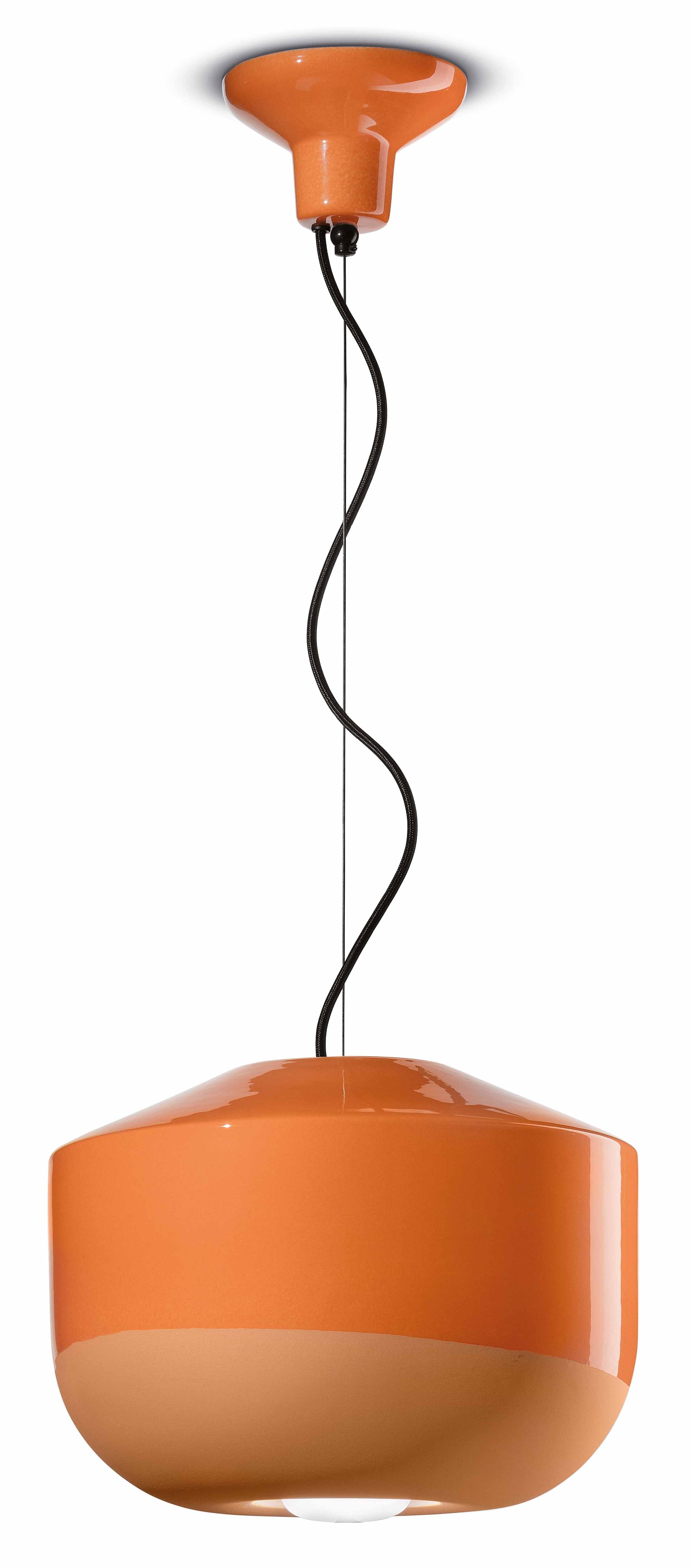 BELLOTA ceramic pendant lamp orange