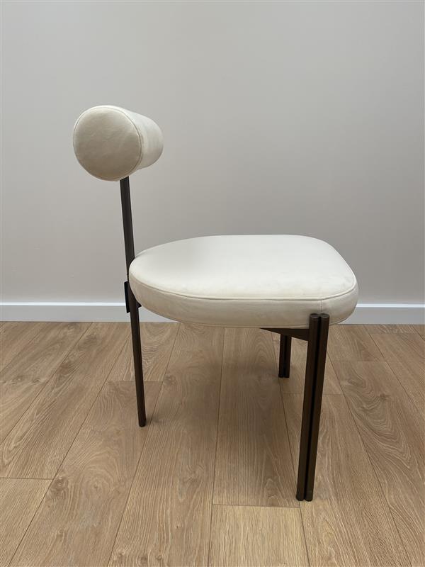 Velvet Chair CAILLOU Beige - Display Model