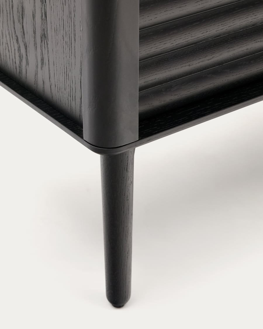 Lenon furnierer Schubladen und massives schwarzes Eichenholz