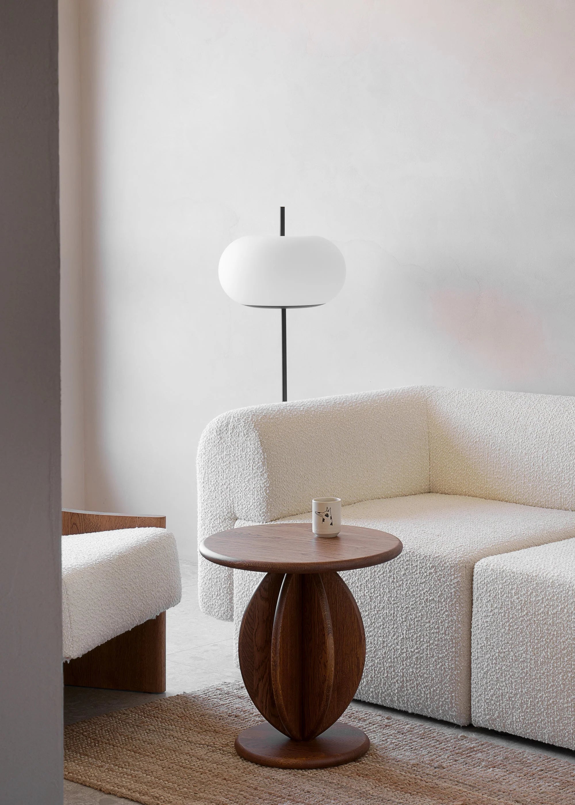 CITRUS Side Table Black Ash Wood