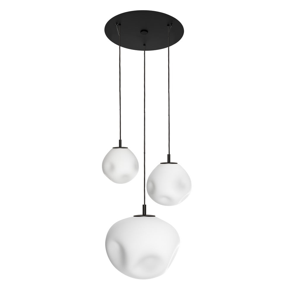 Three-point pendant lamp CLOE black