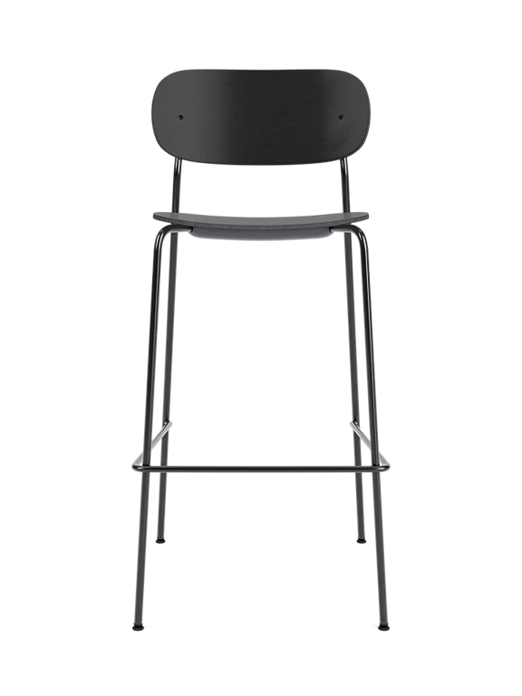 Black Oak Veneer Stool