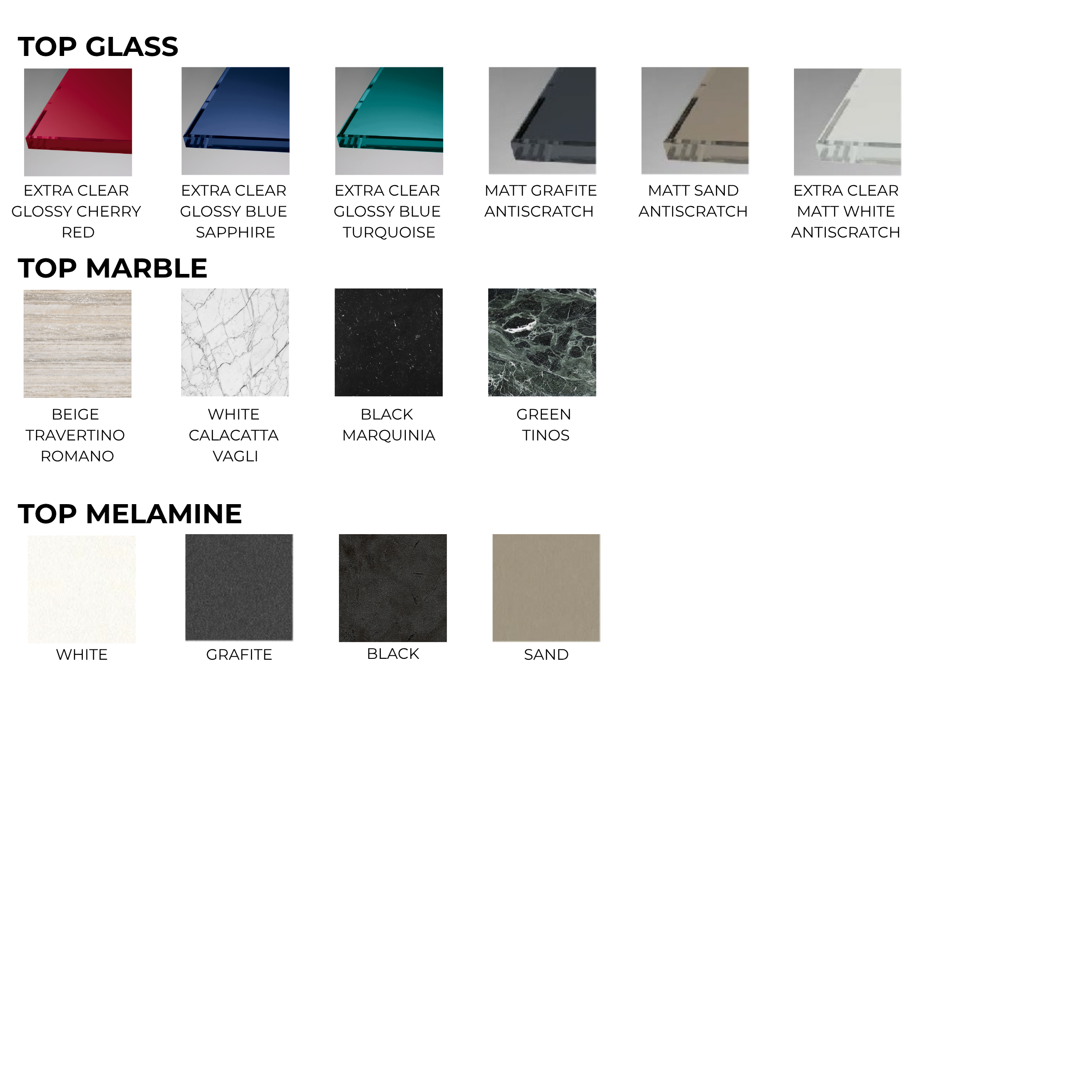 Personalisierbarer runder Tisch CLESSIDRA