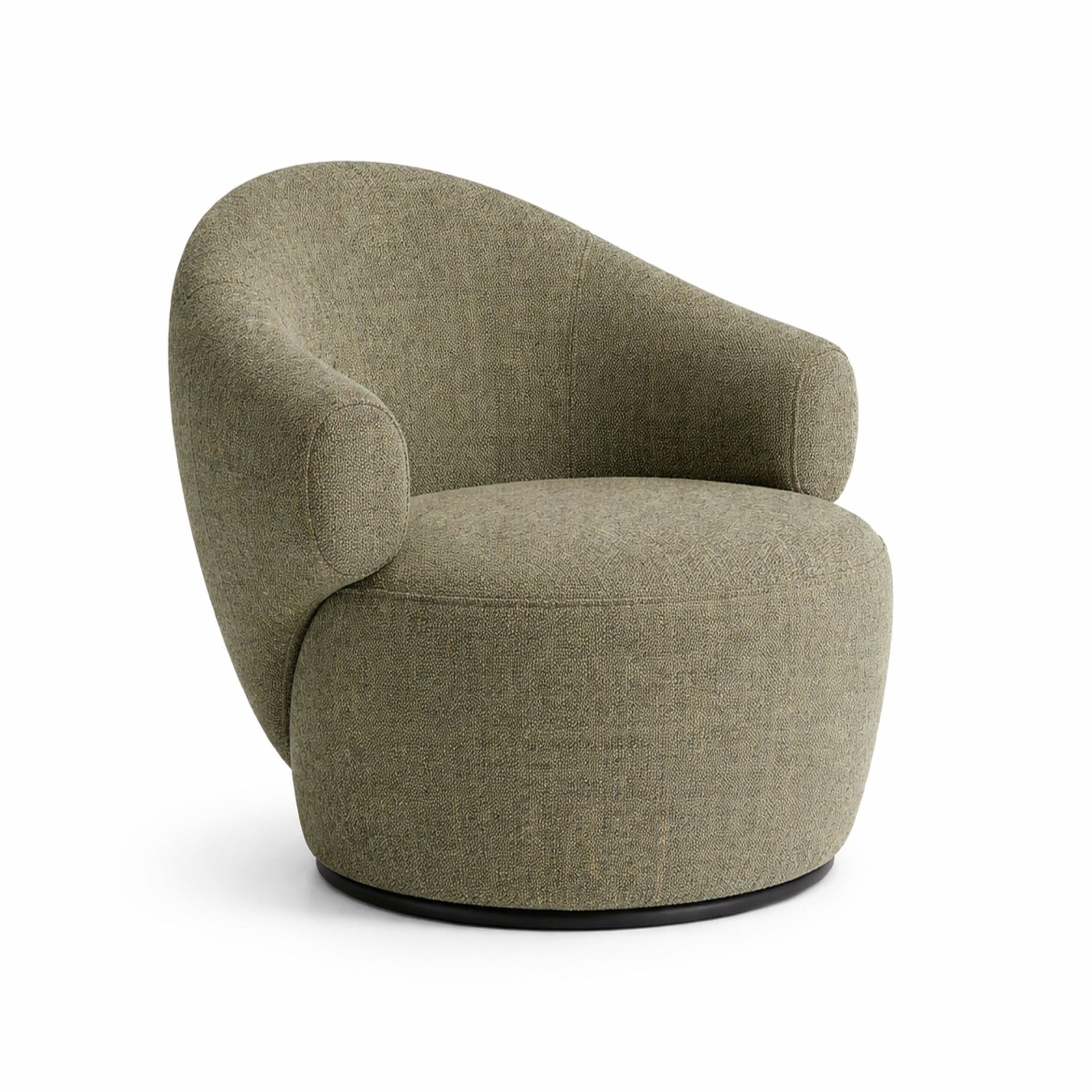 Sessel CONVA in grünem Boucle