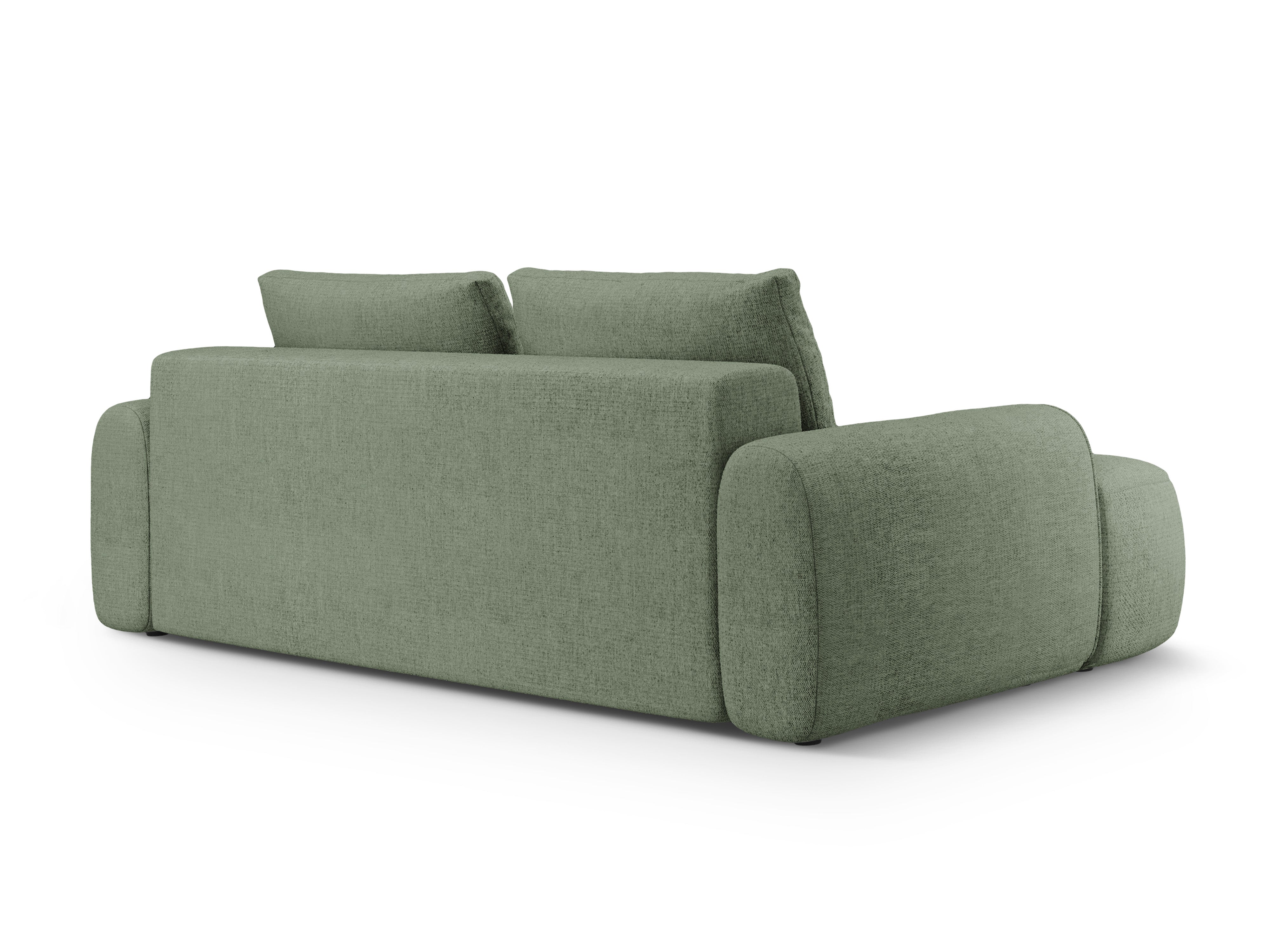Sofa mit Schlaffunktion für 4 Personen LINZ olivgrün