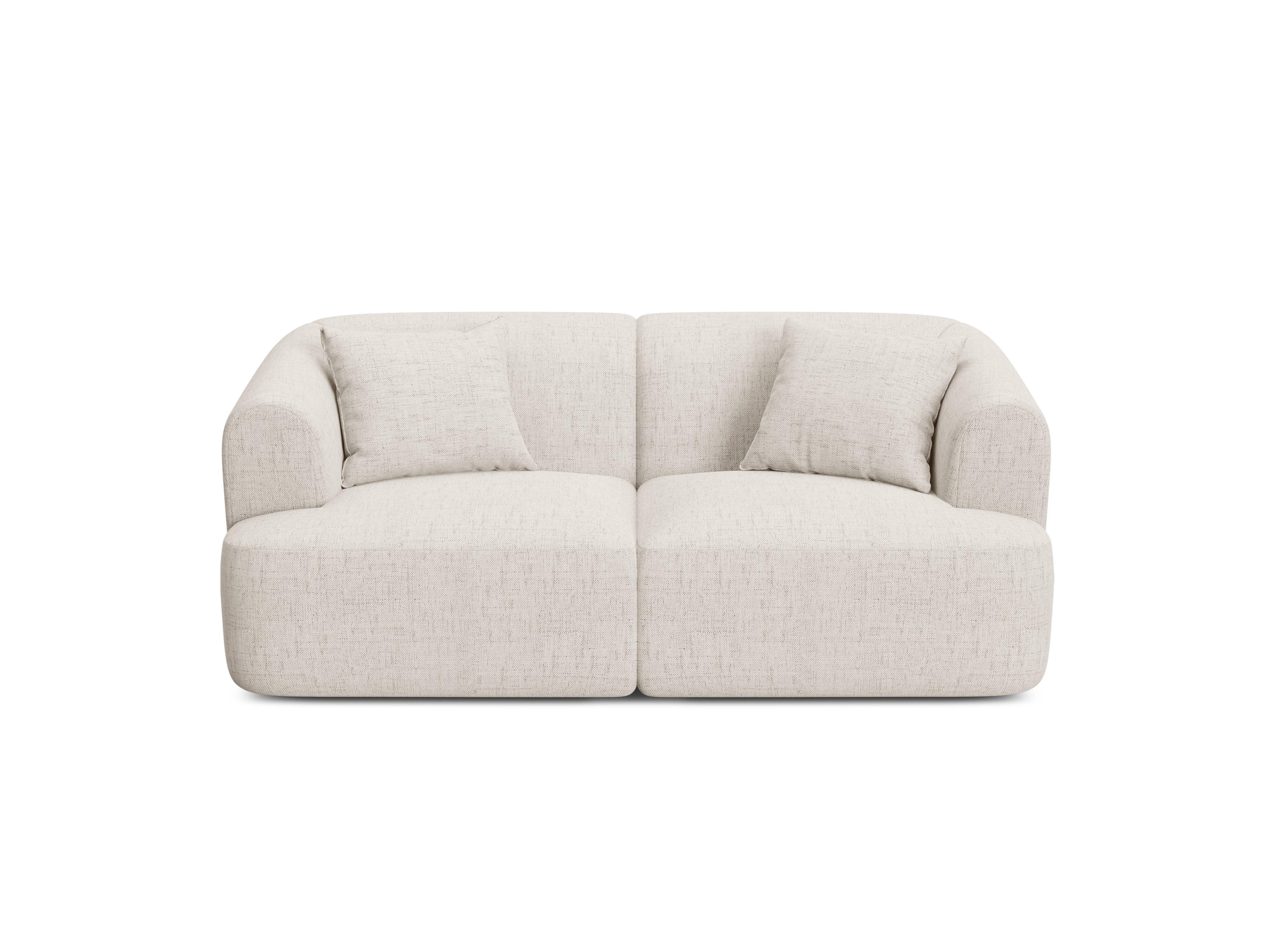 Sofa 2-Sitzer CAMPI creme Chenille