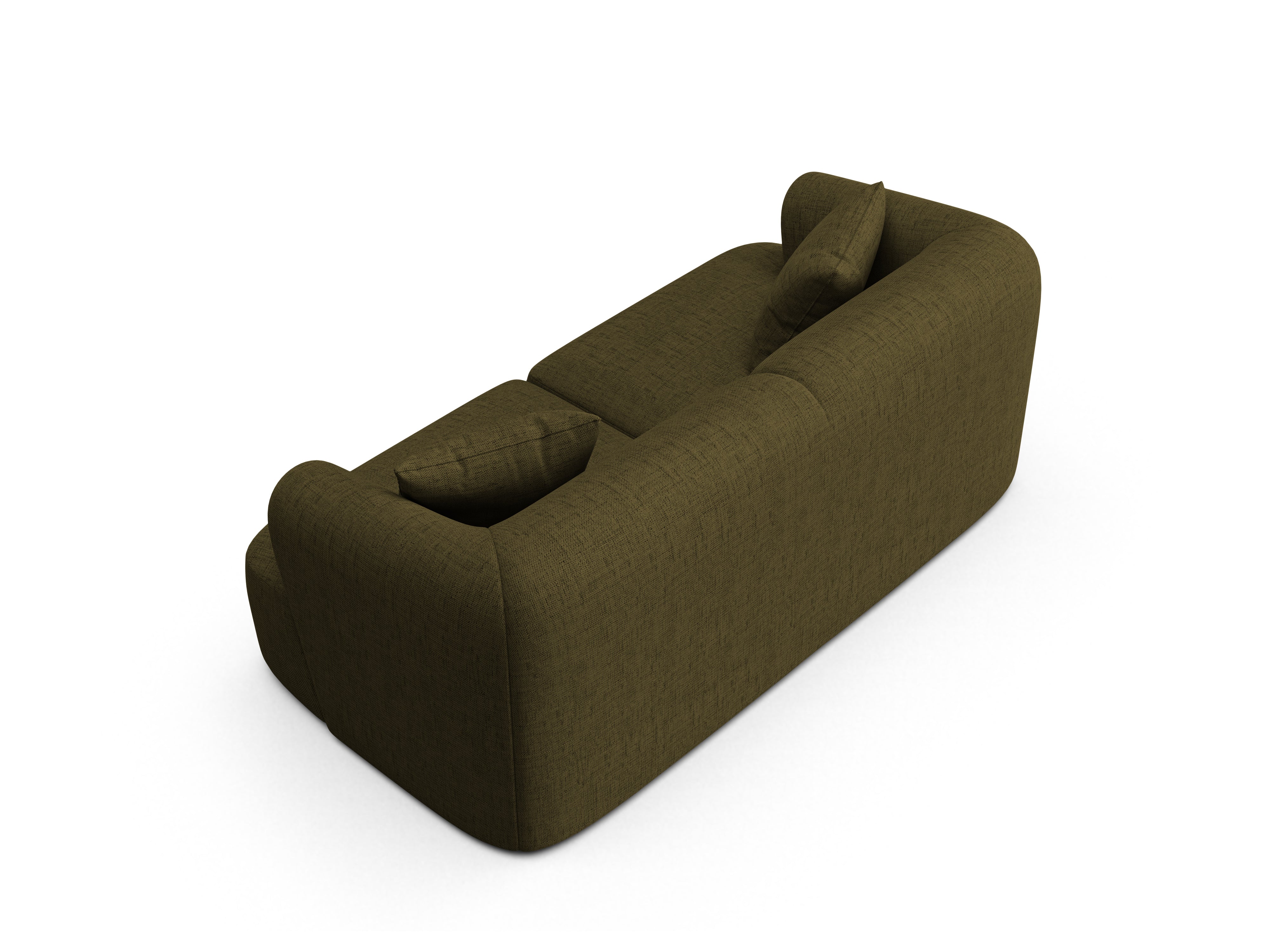 2-seater Sofa CAMPI green chenille