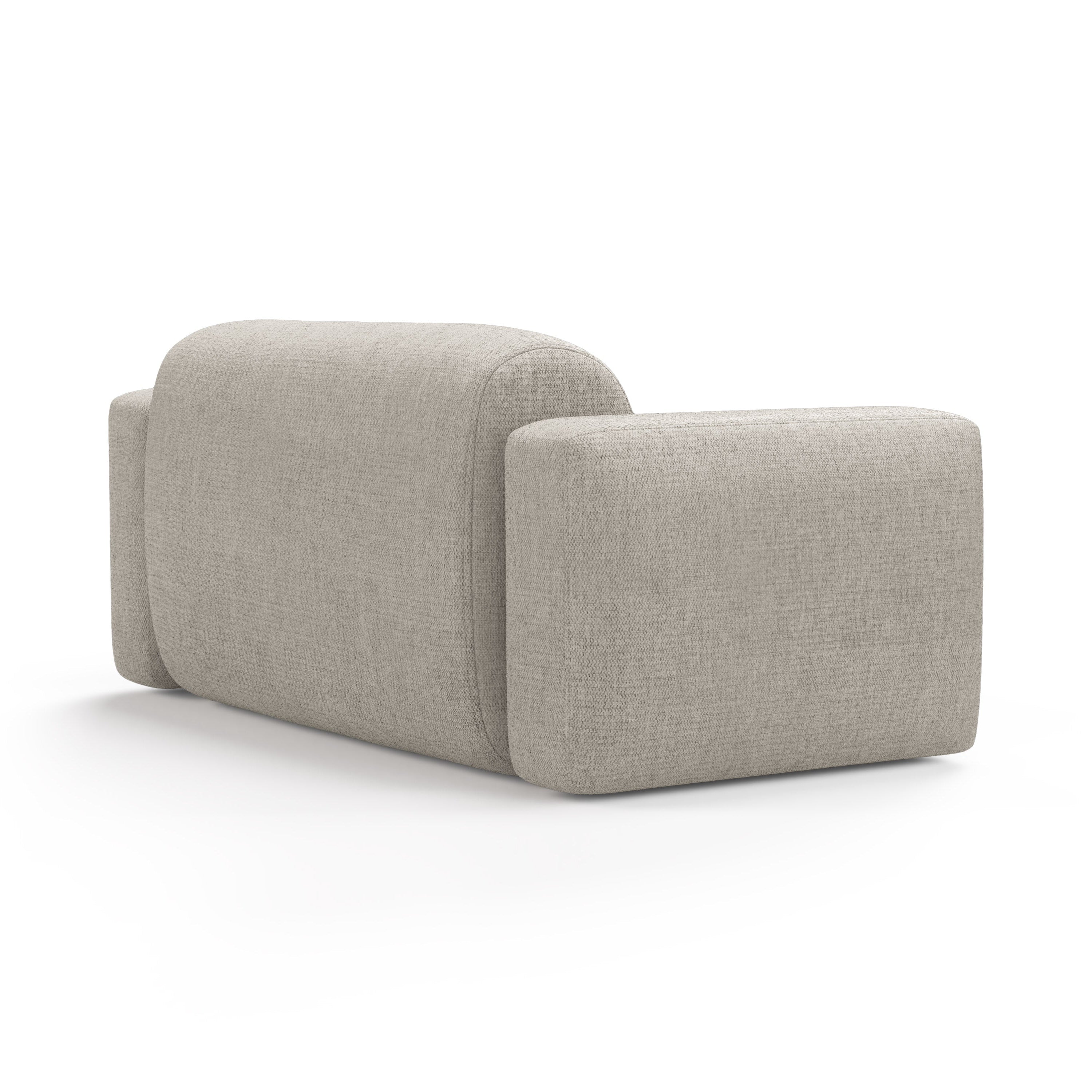 Sofa 2-Sitzer STRINO creme Chenille