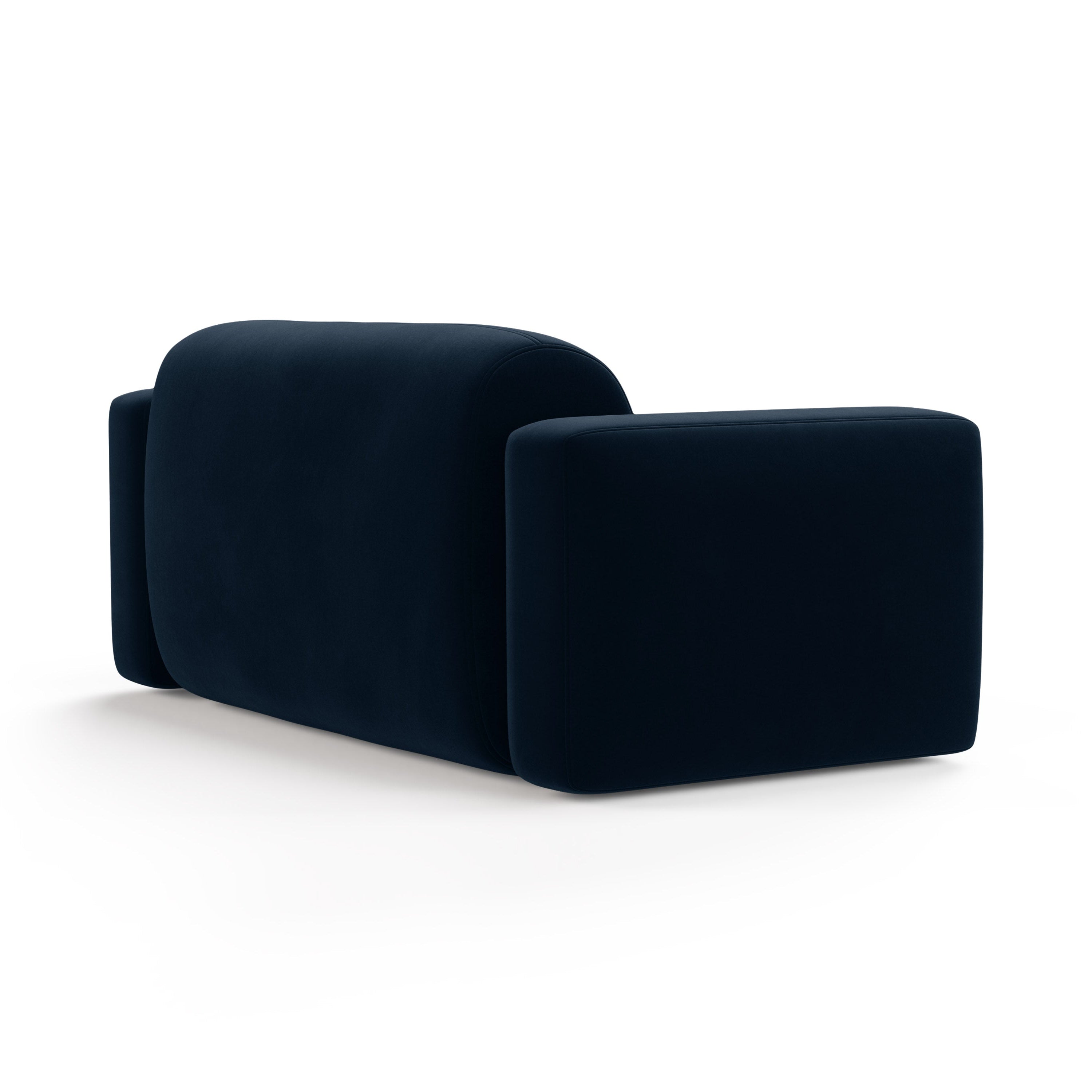 Velvet 2-Seater Sofa STRINO Navy Blue