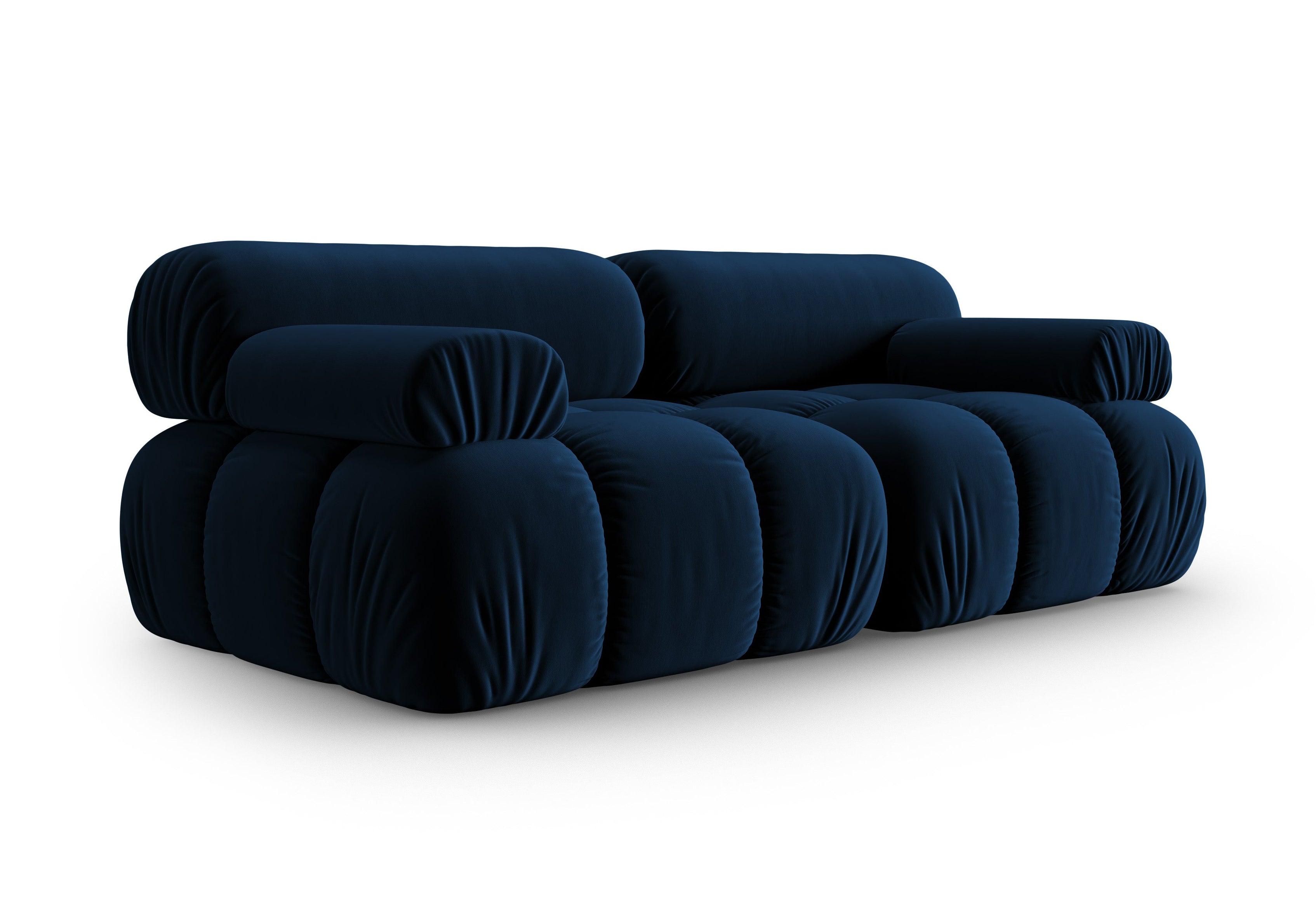 Sofa aus Samt 2-sitzig CORTINA königsblau