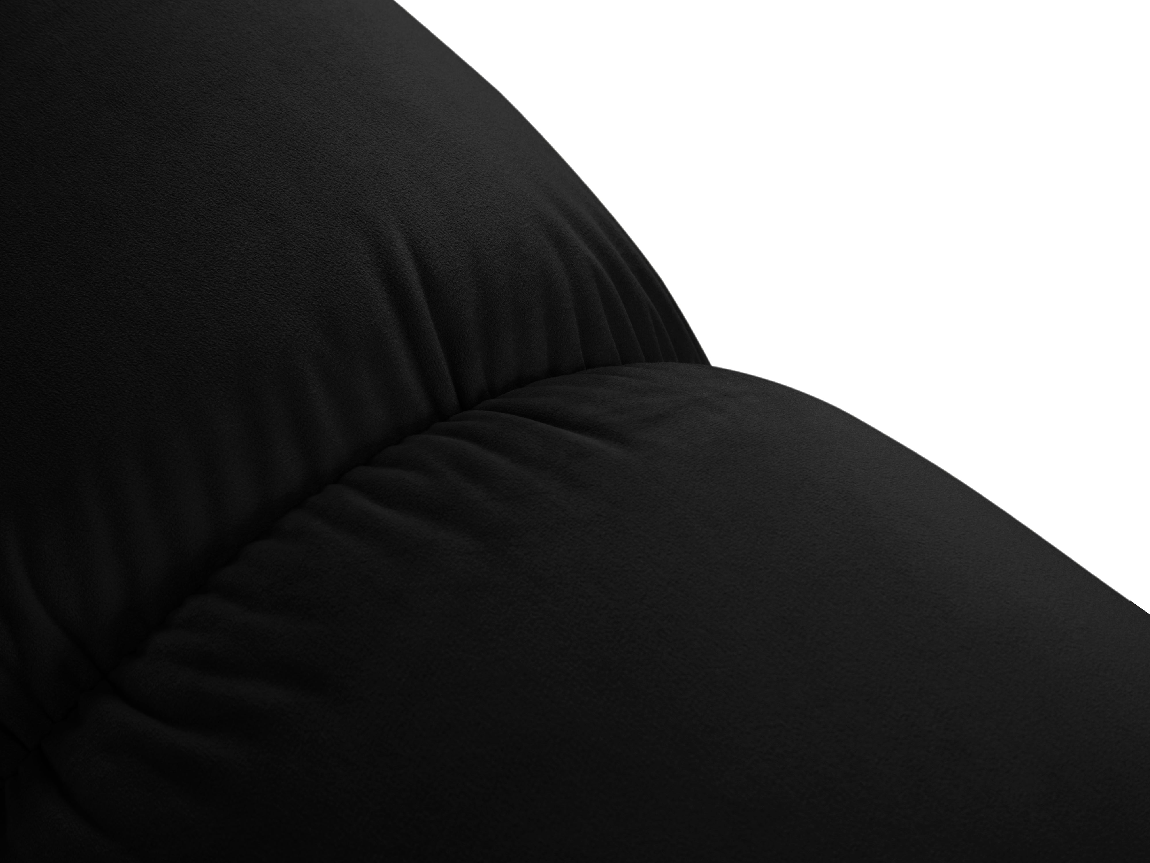 Sofa aus Samt 2-sitzig CORTINA schwarz