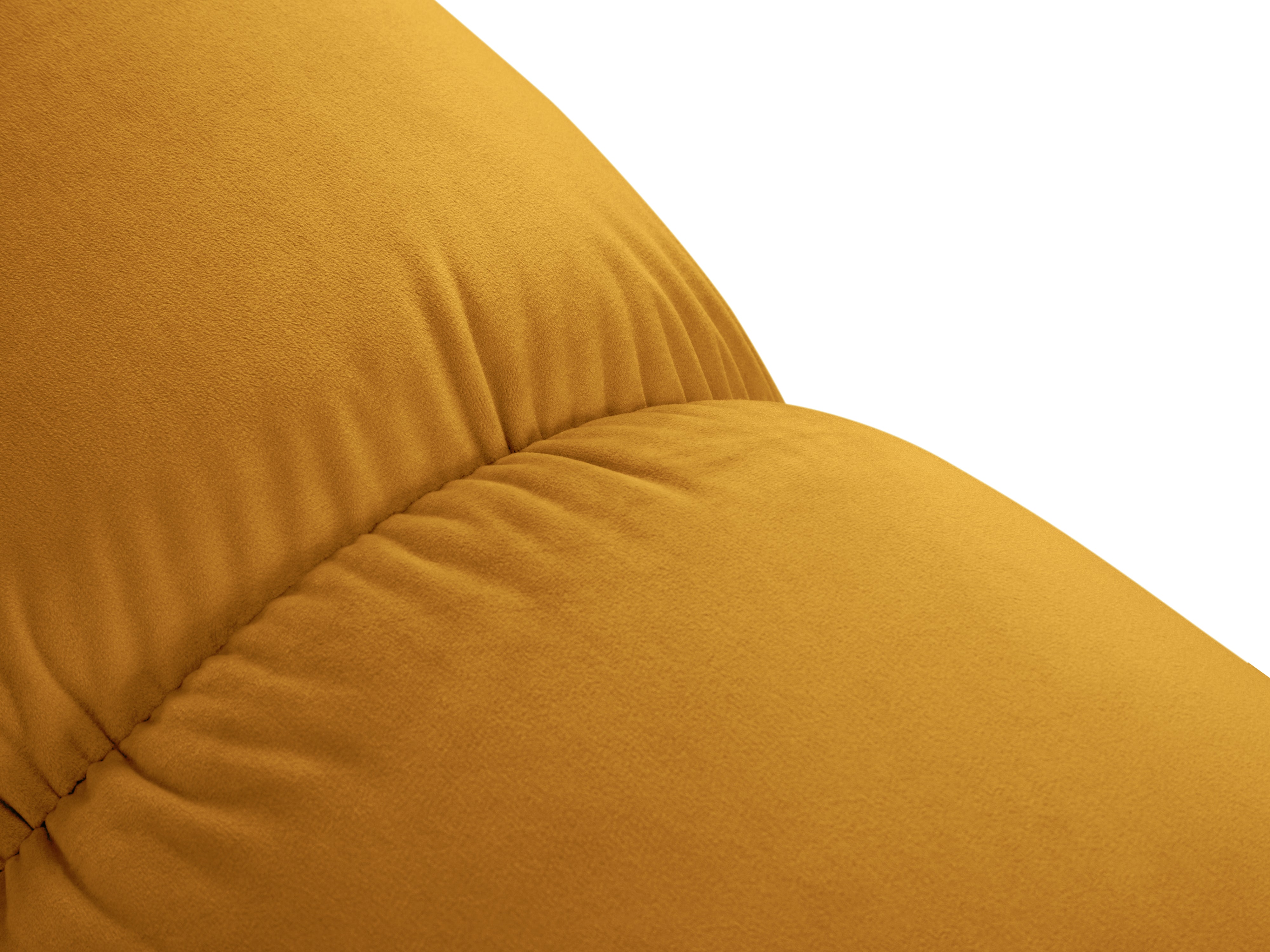 Sofa aus Samt 2-sitzig CORTINA gelb