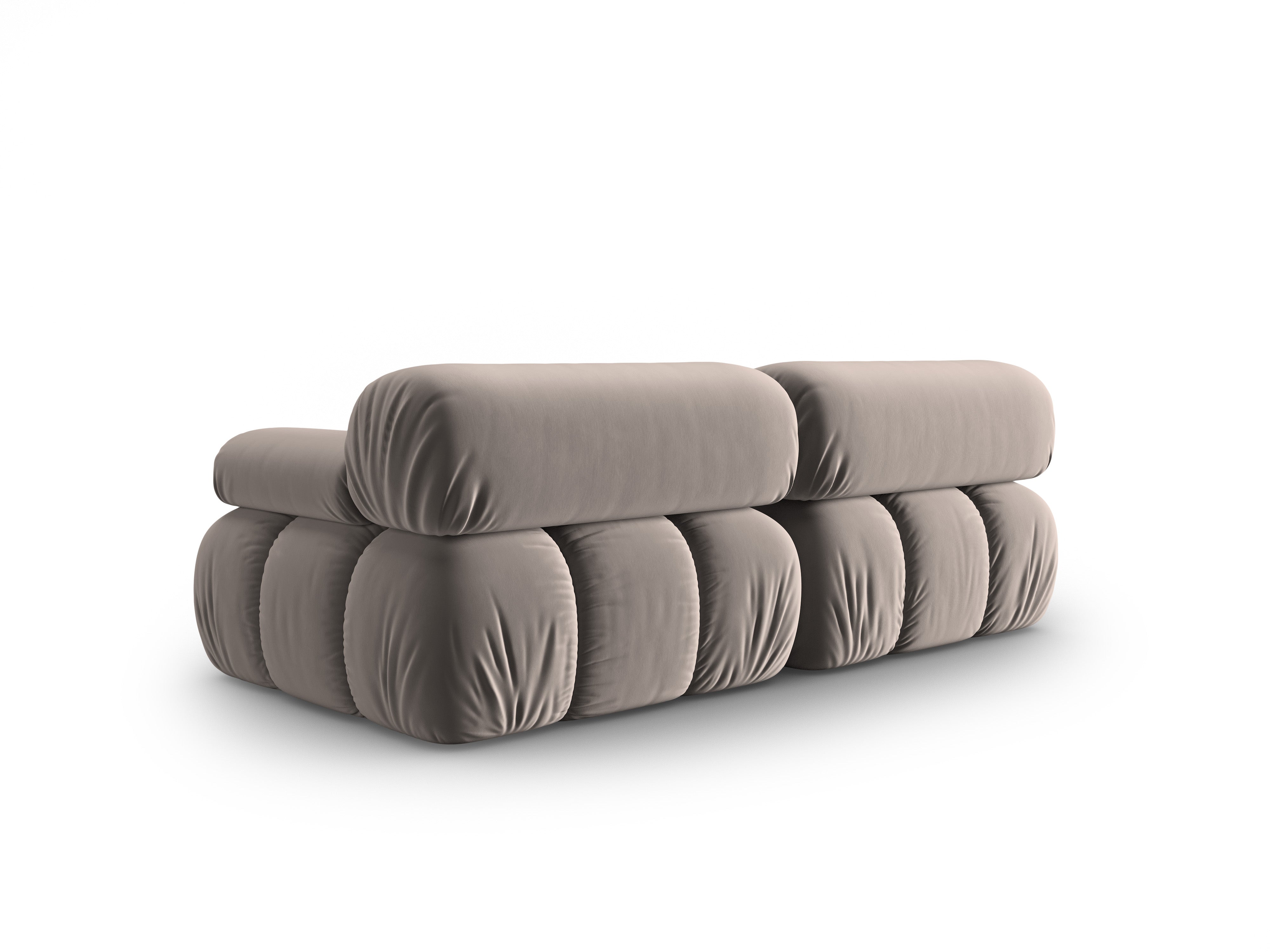 Sofa aus Samt 2-sitzig CORTINA cappuccino