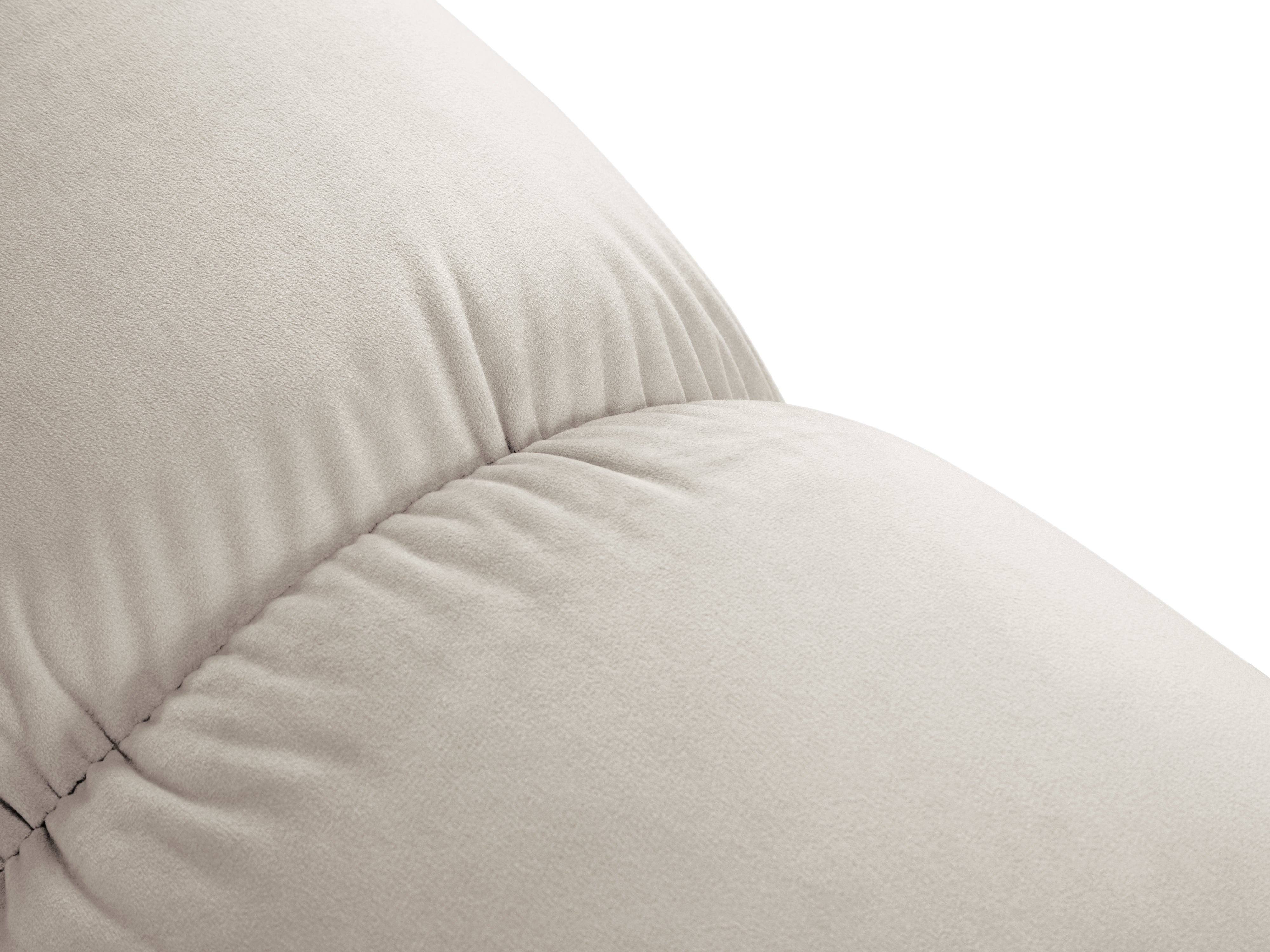 Sofa aus Samt 2-sitzig CORTINA beige