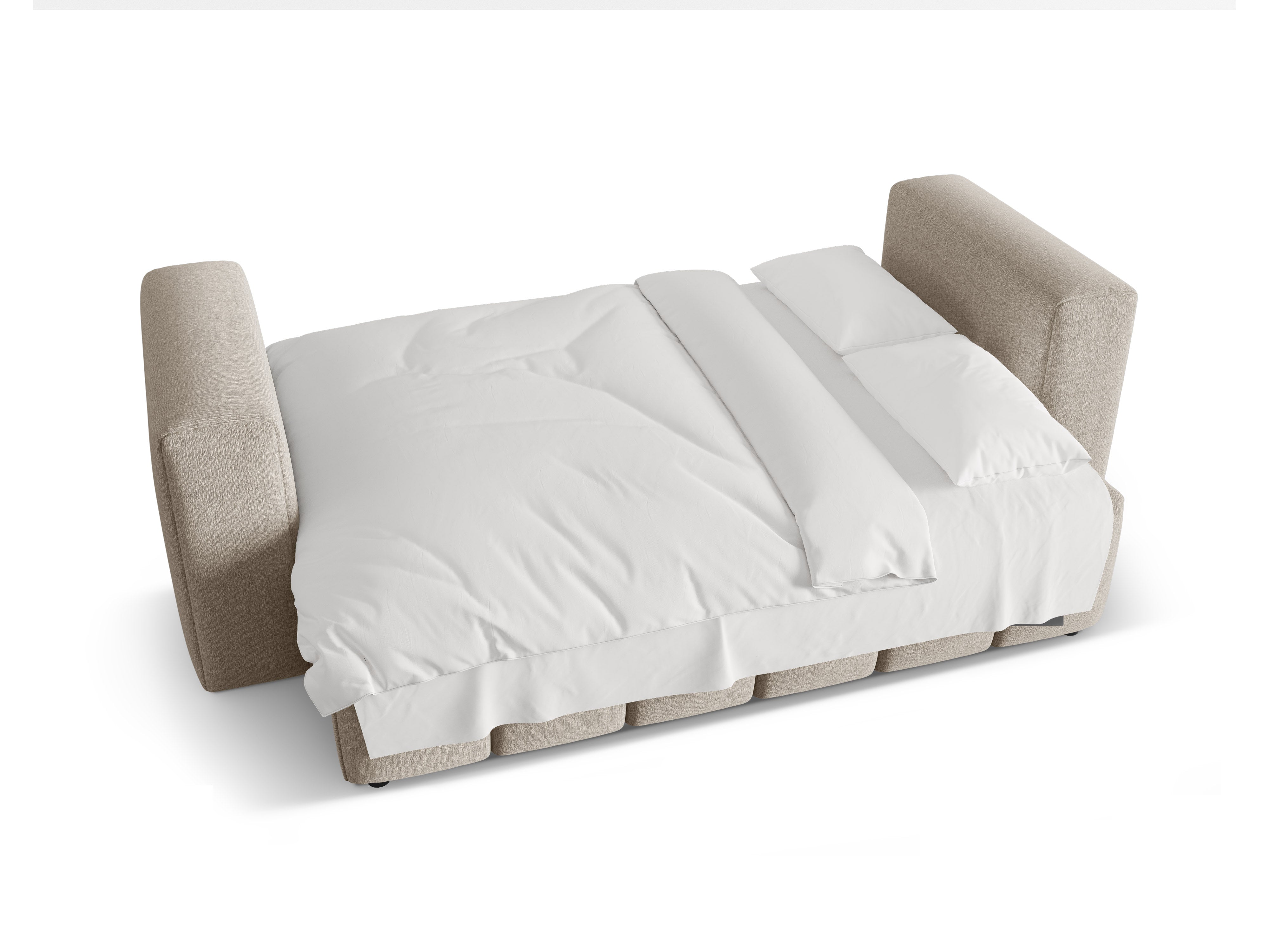 Sofa 3-osobowa z funkcją spania VERONA piaskowy
