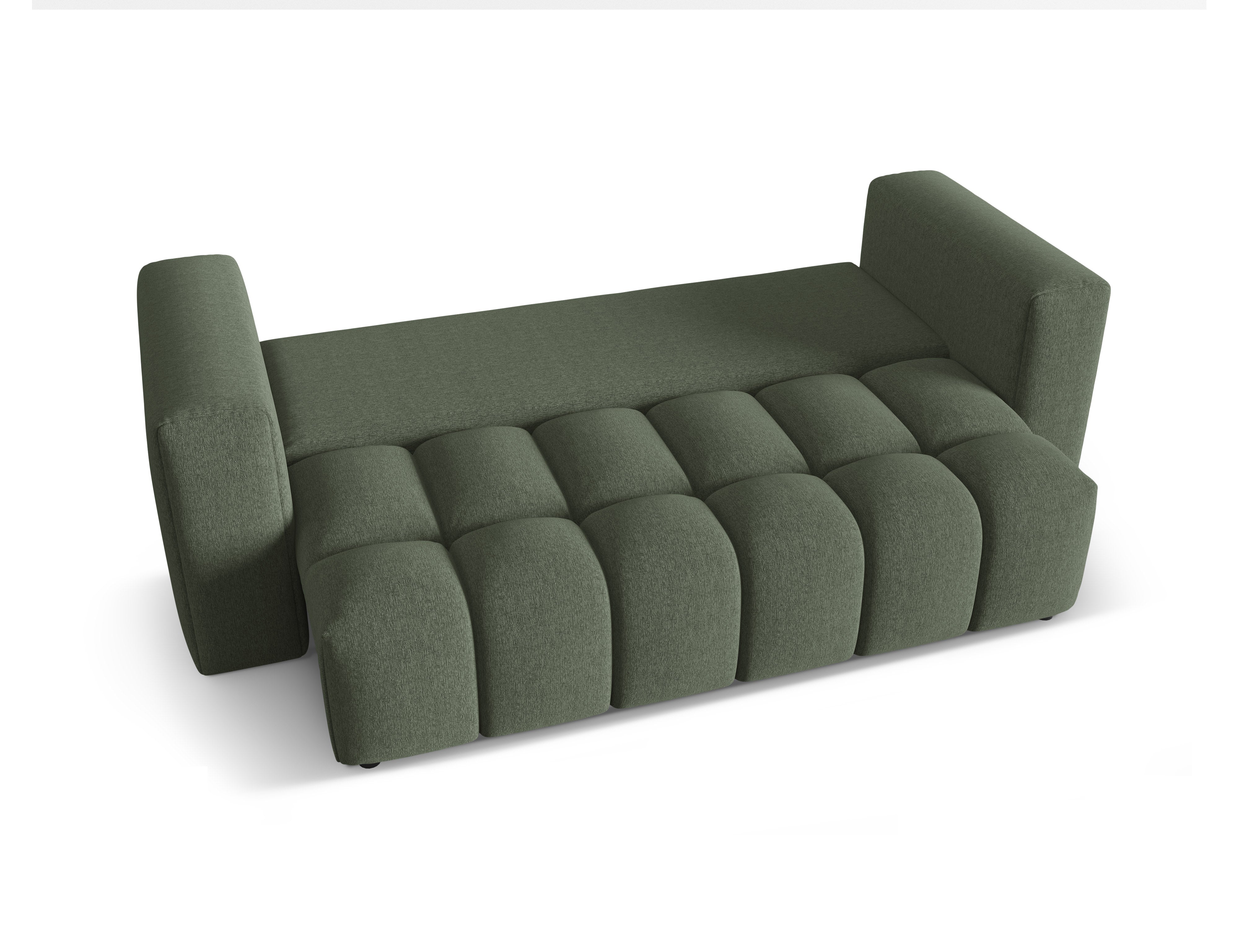 Sofa für 3 Personen mit Schlaffunktion VERONA olivgrün