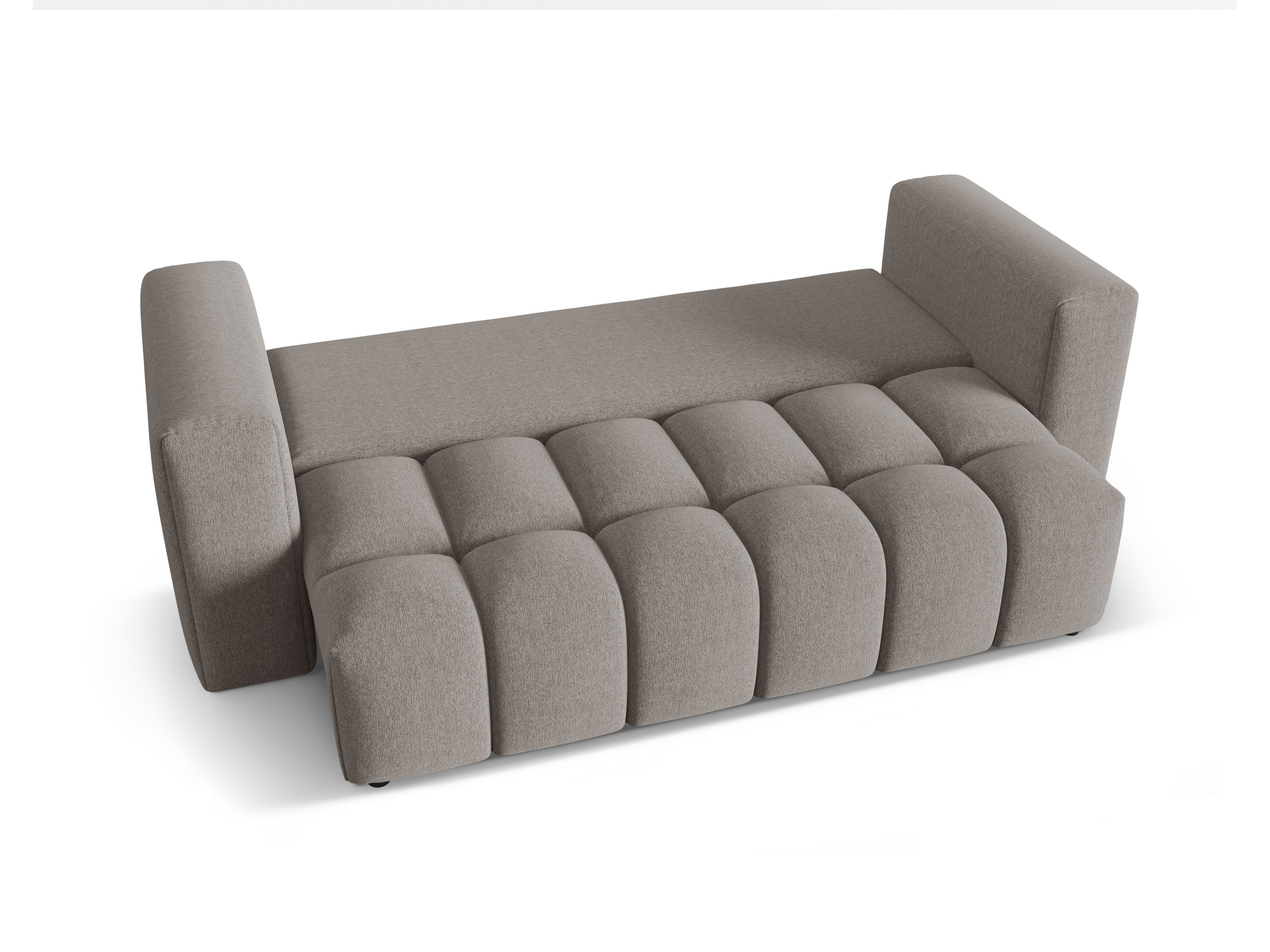 Sofa für 3 Personen mit Schlaffunktion VERONA warmgrau