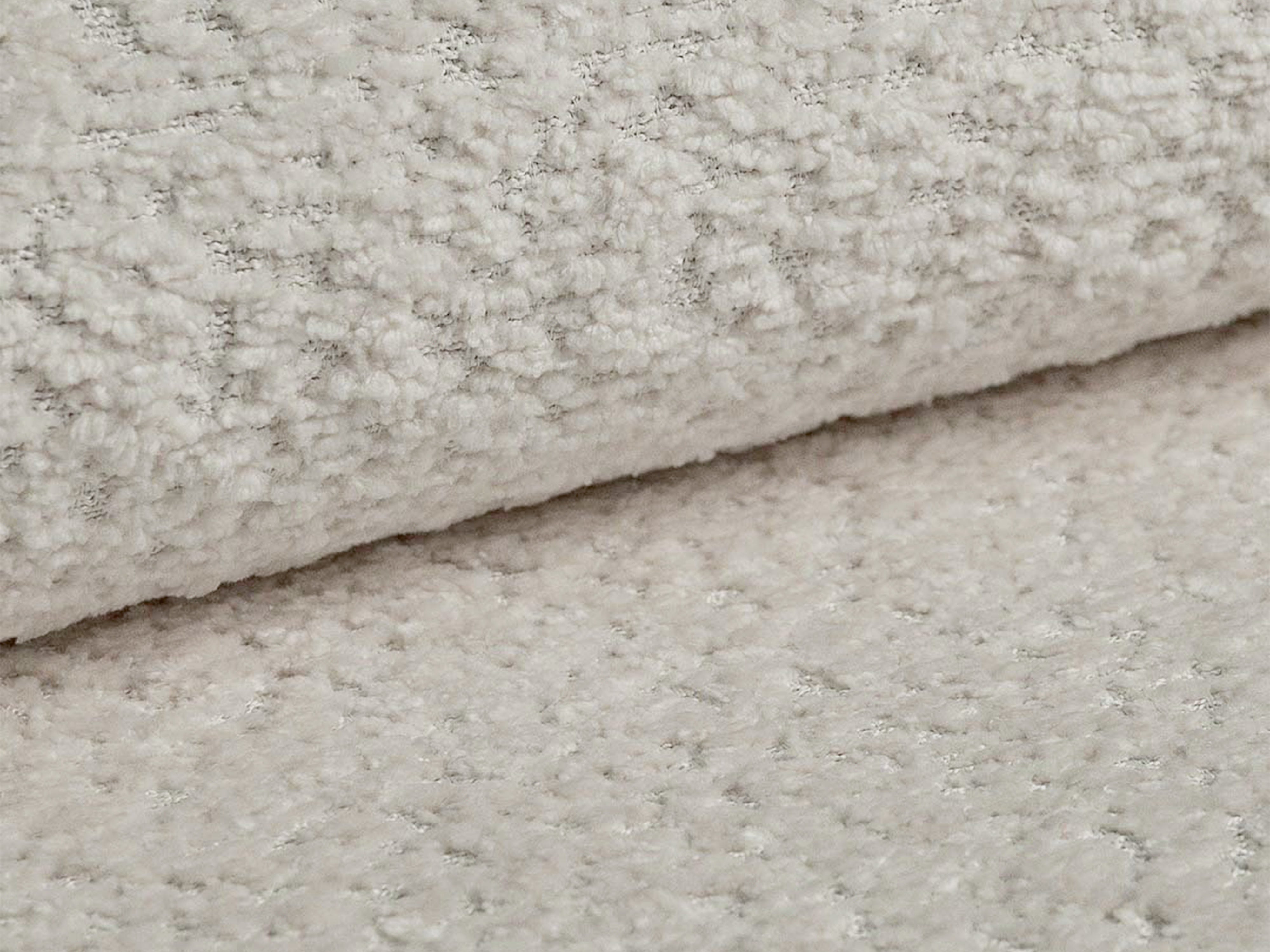 Sofa 3-Sitzer mit Schlaffunktion KEMI cremefarbener Bouclé