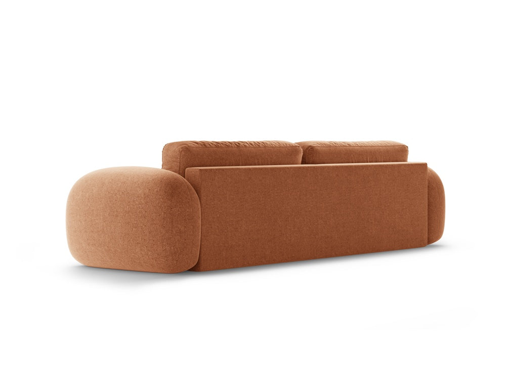 Sofa with sleeping function 3-seater TONALE brick