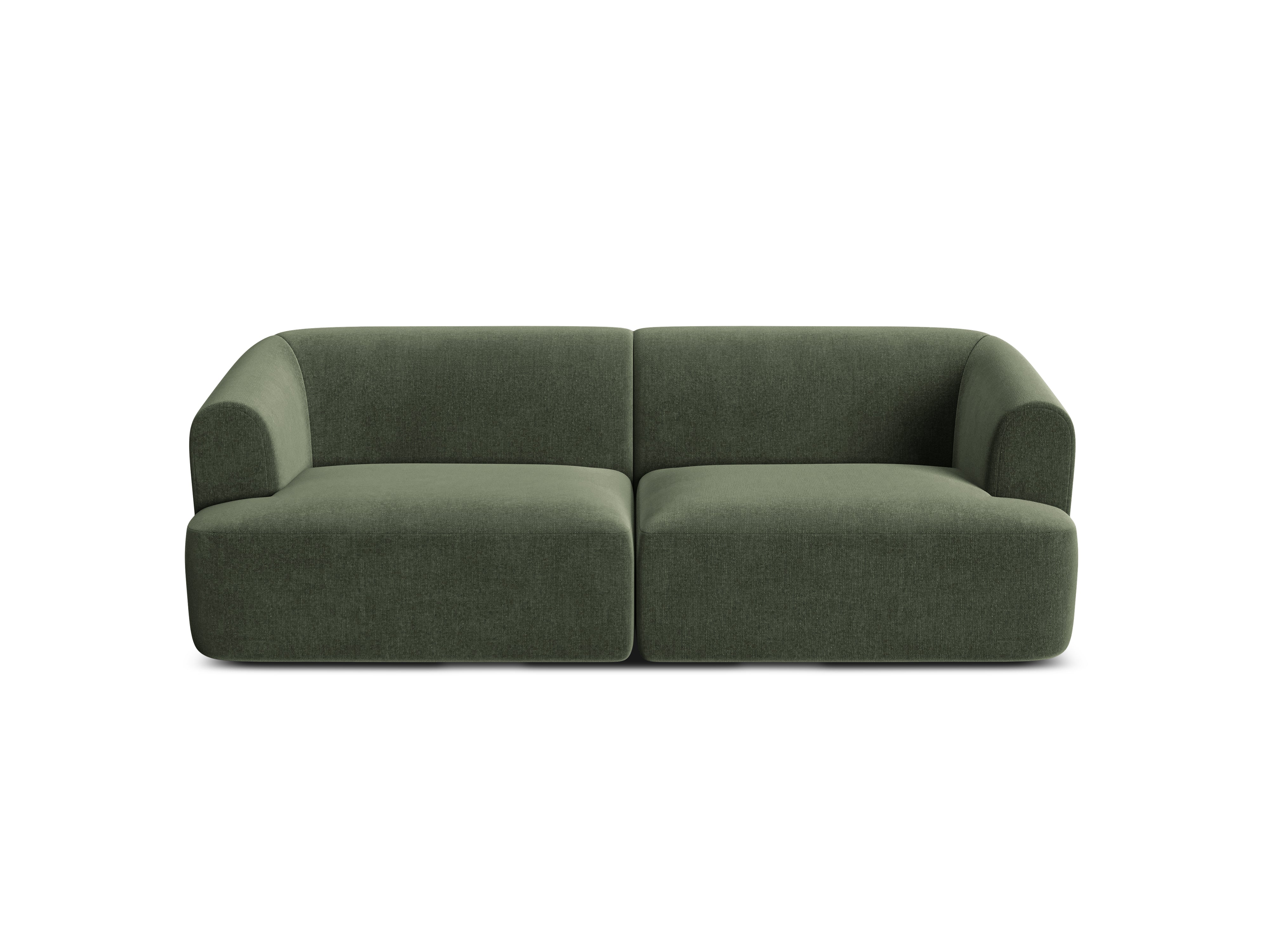 Green 3-Seater Velvet Sofa CAMPI