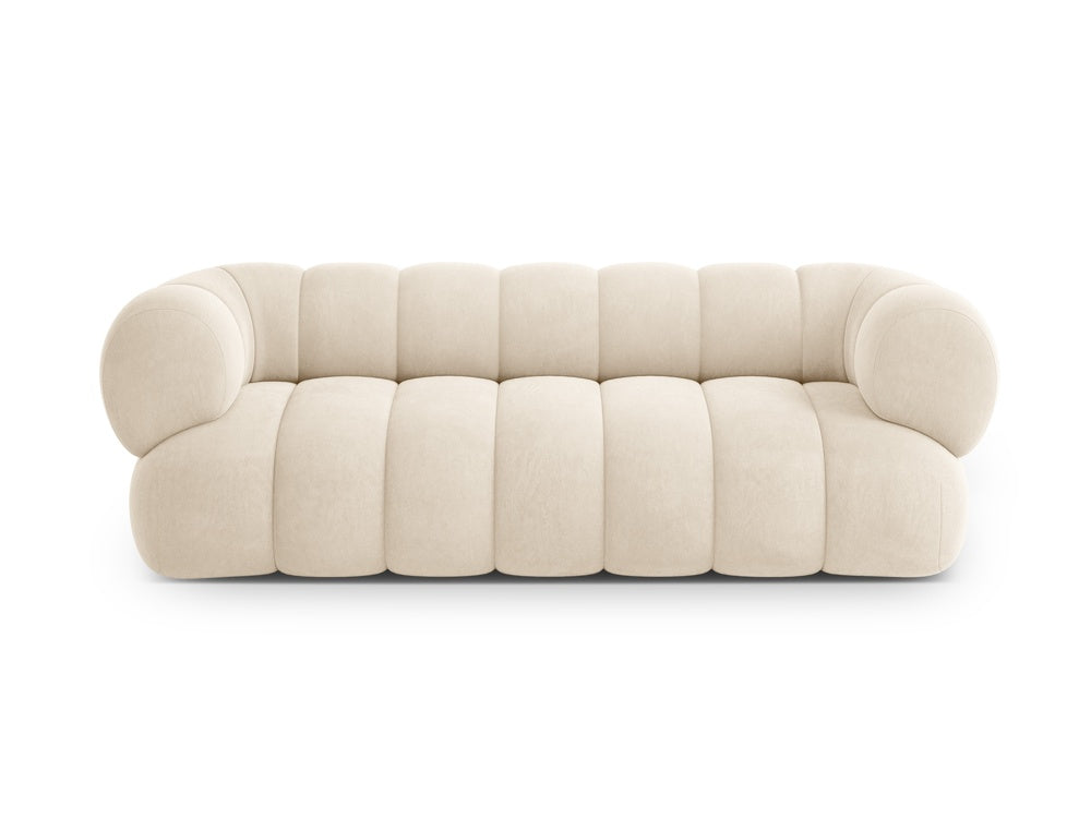 Sofa 3-sitzig aus Samt KOGE beige