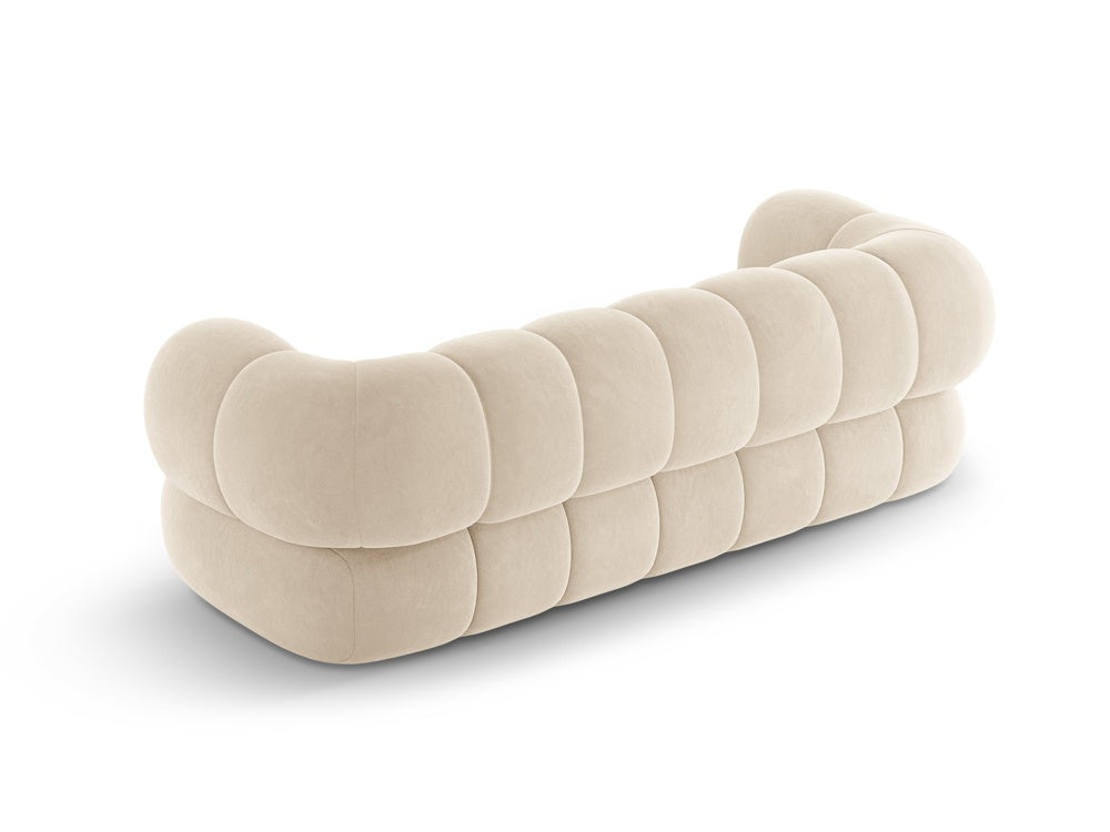 Sofa 3-sitzig aus Samt KOGE beige
