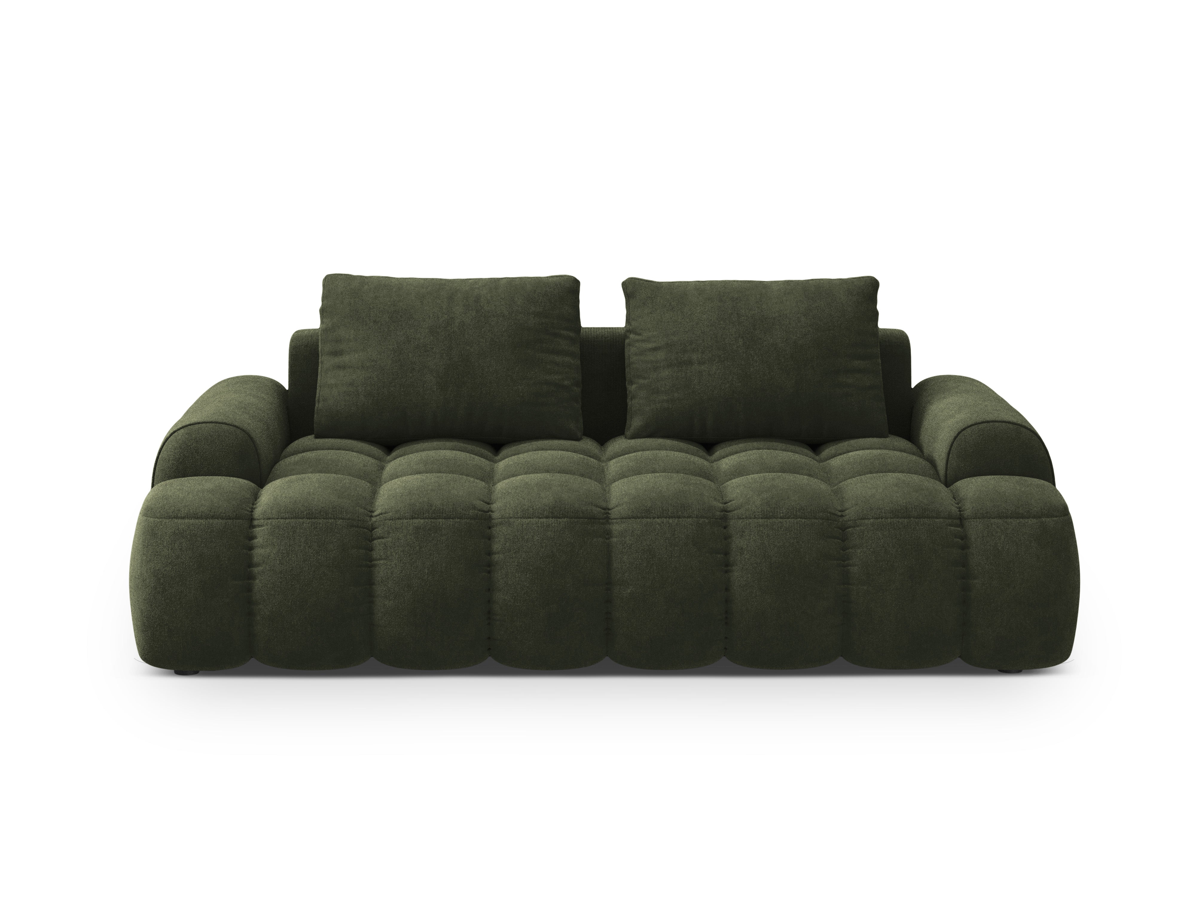 Velvet 3-Seater Sofa LINZ Green